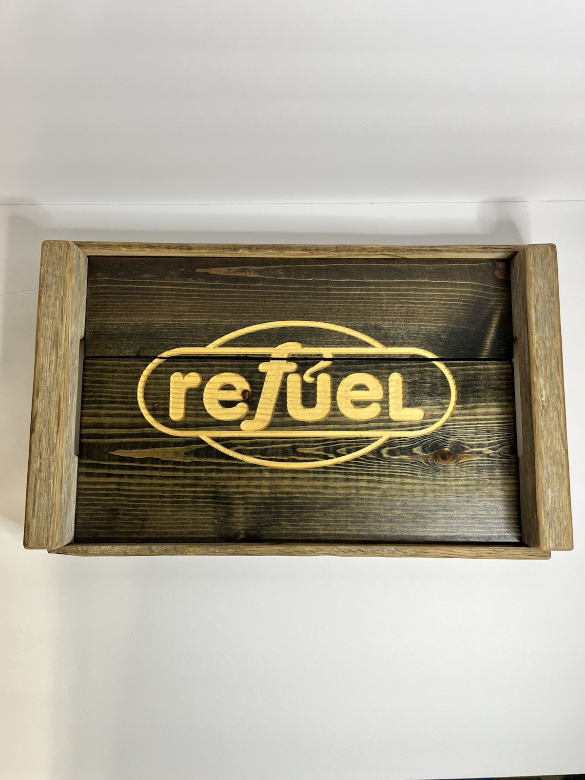 Refuel Market Gas Station Convenience Store Wooden Tray Display T Wallace Custom