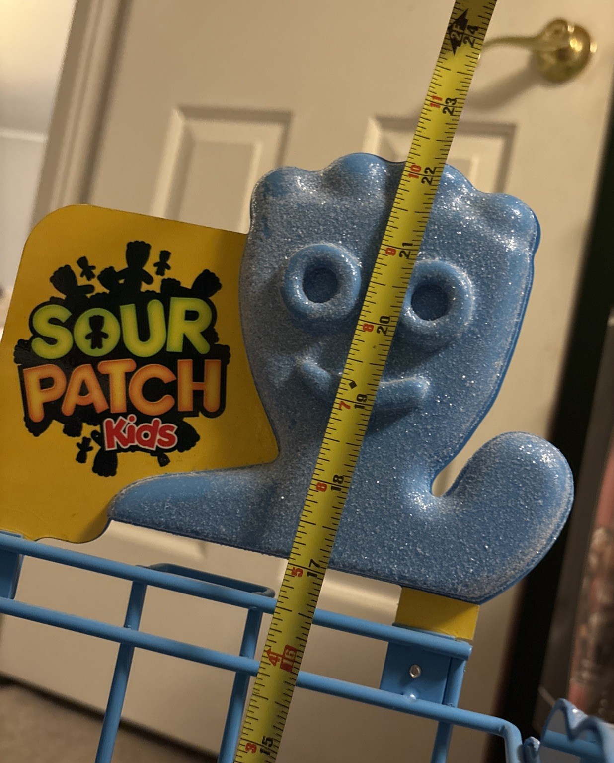 Sour Patch Kids Candy Store Display – Blue Metal Wire Shelf Rack Display As Is