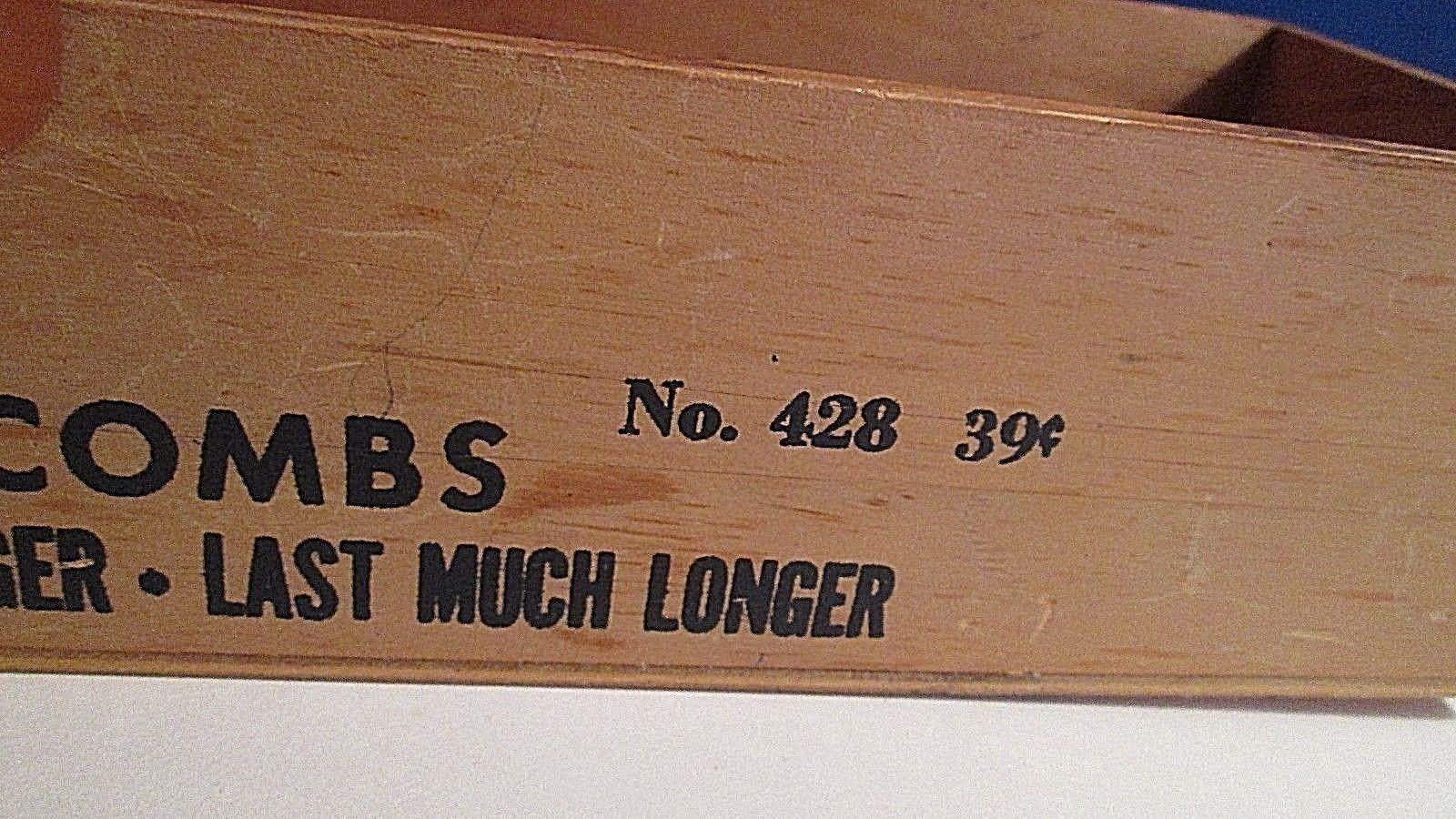 VINTAGE DIME STORE COUNTER DISPLAY~ ACE COMBS Smoother Stronger Last Much Longer