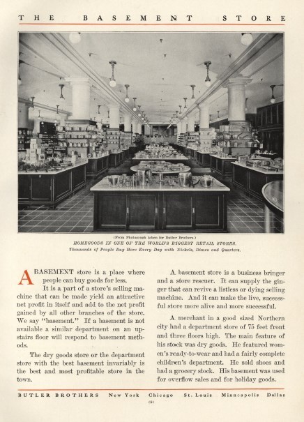 Butler Bros (1914) RETAIL DEPARTMENT STORE LAYOUT windows displays MERCHANDISING