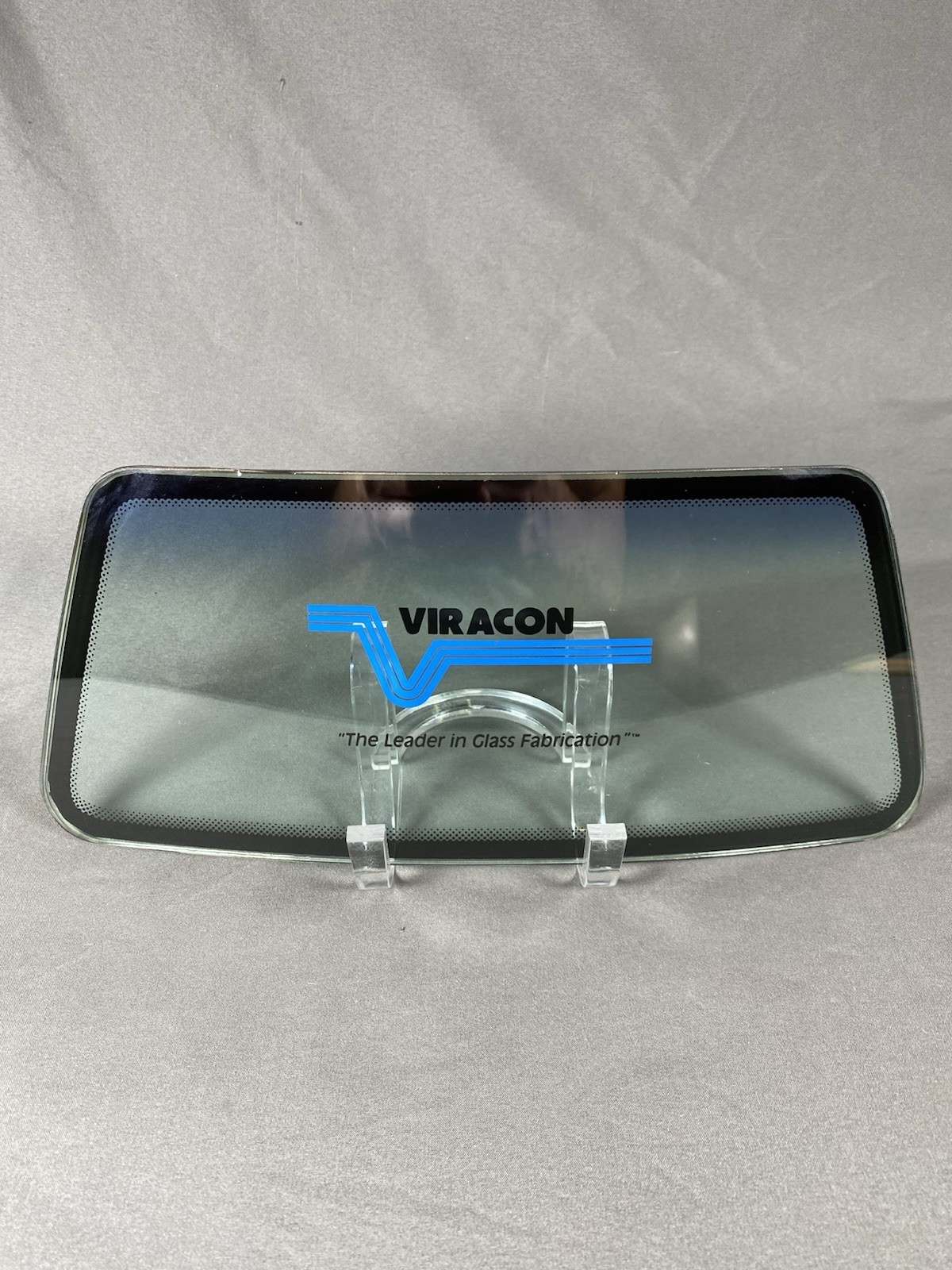 Viracon Windshield Car Truck Window Glass Dealer Store Counter Display Sign 12×5