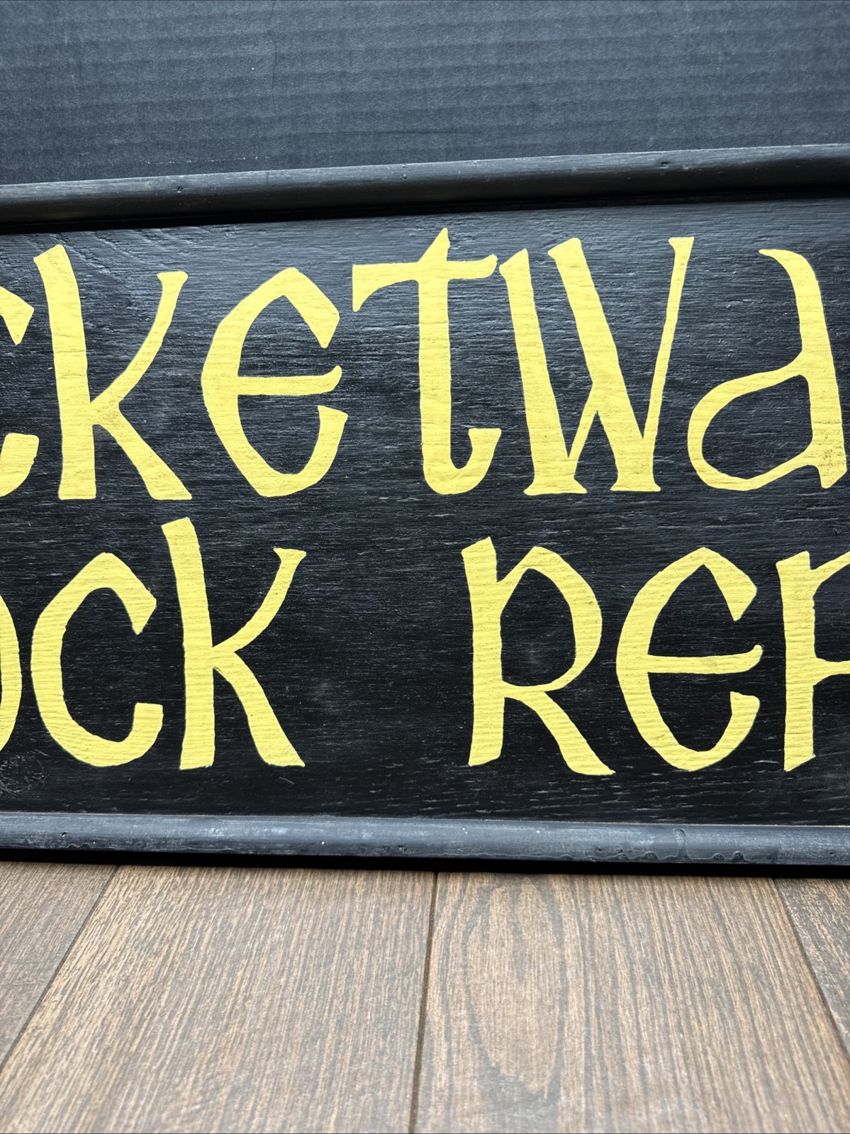 Vintage Wood – POCKET WATCH CLOCK REPAIR – STORE DISPLAY SIGN 36×12