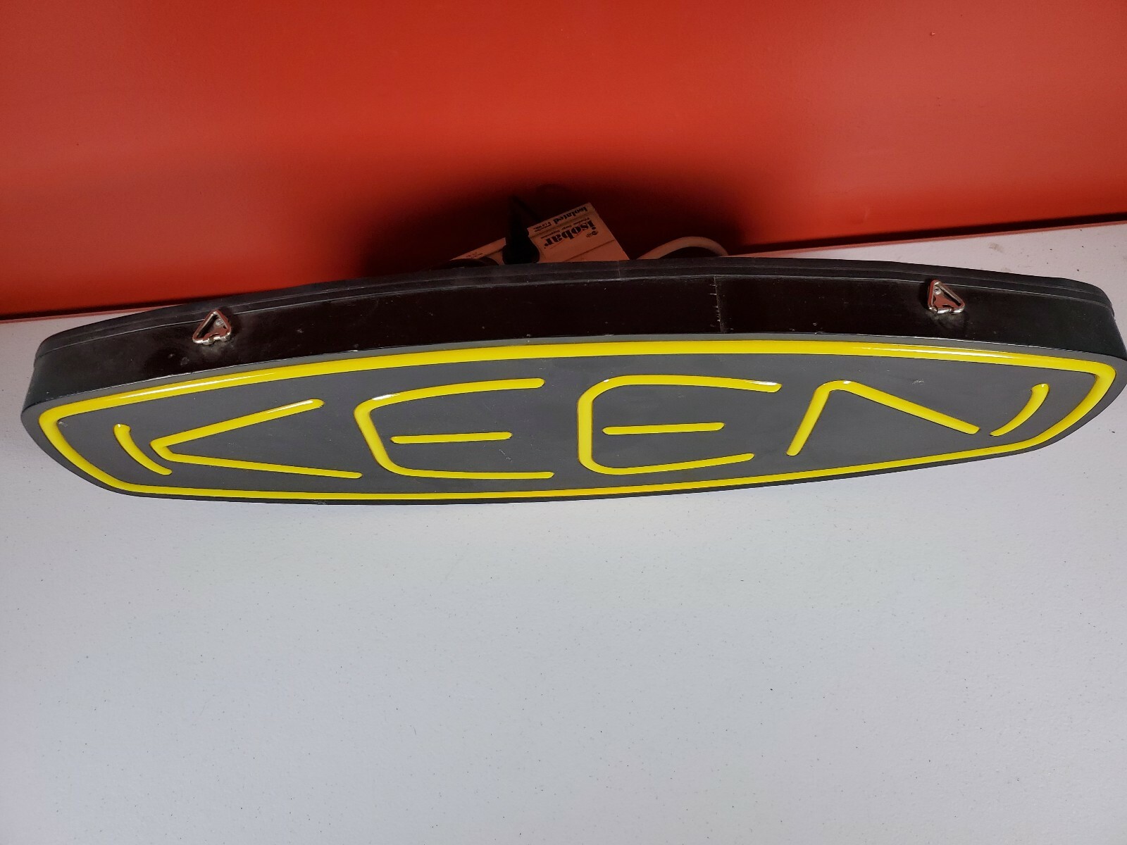 Keen Shoes Black Yellow Lighted 30×10 Store Advertising Sign Neon Tech [CB24]