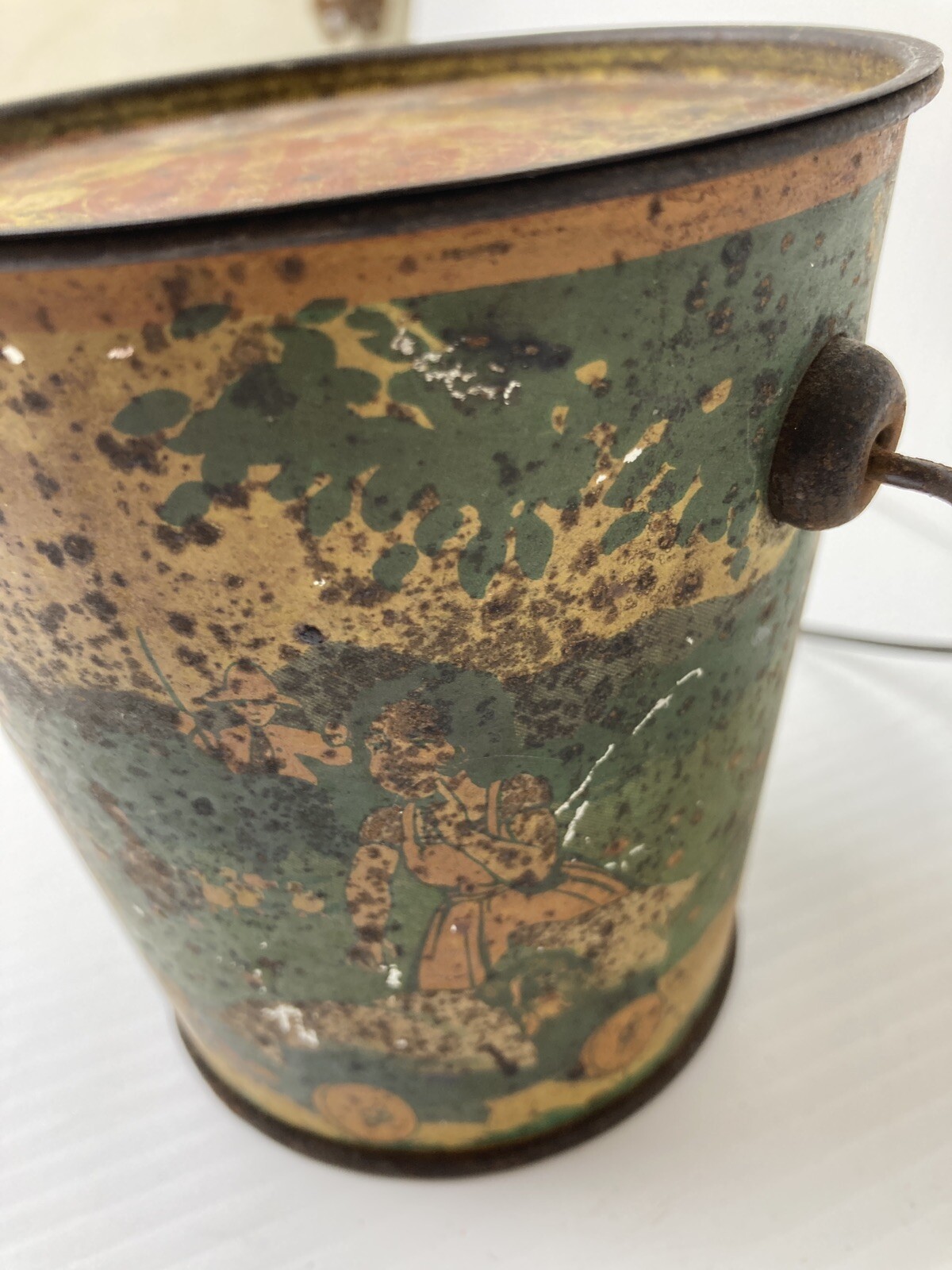 Antique German Advertisement Tin Pail – C4-103
