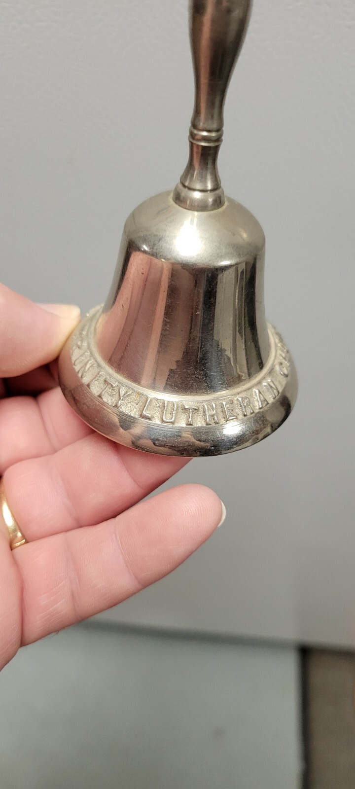 Vintage Antique Early 1900s Lebanon PA Trinity Lutheran Church Advertising Bell