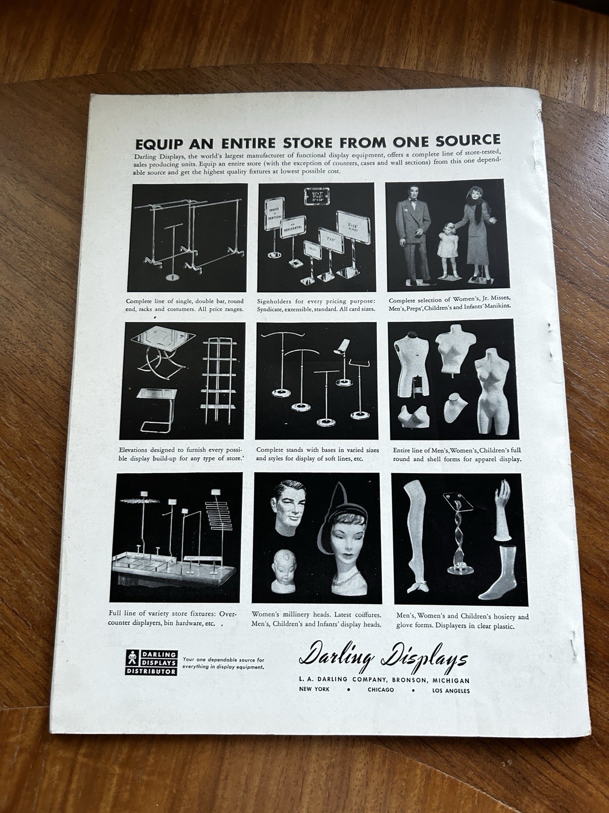 Vintage Display World Magazine 1950 Retail Store Window Mannequins Advertising