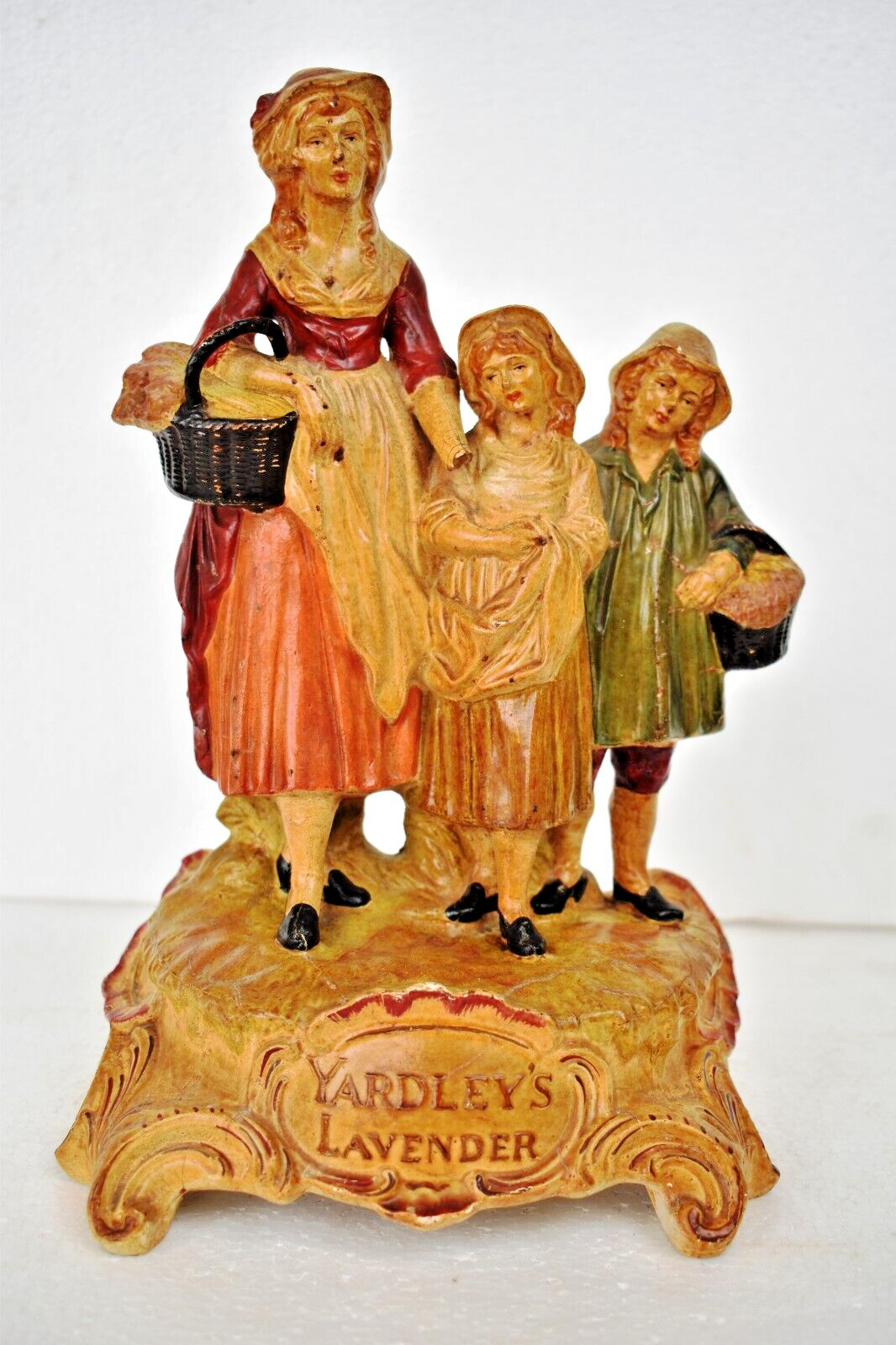 Antique Yardley’s Lavender Olde English Figurine Advertising Shop Display Cerami
