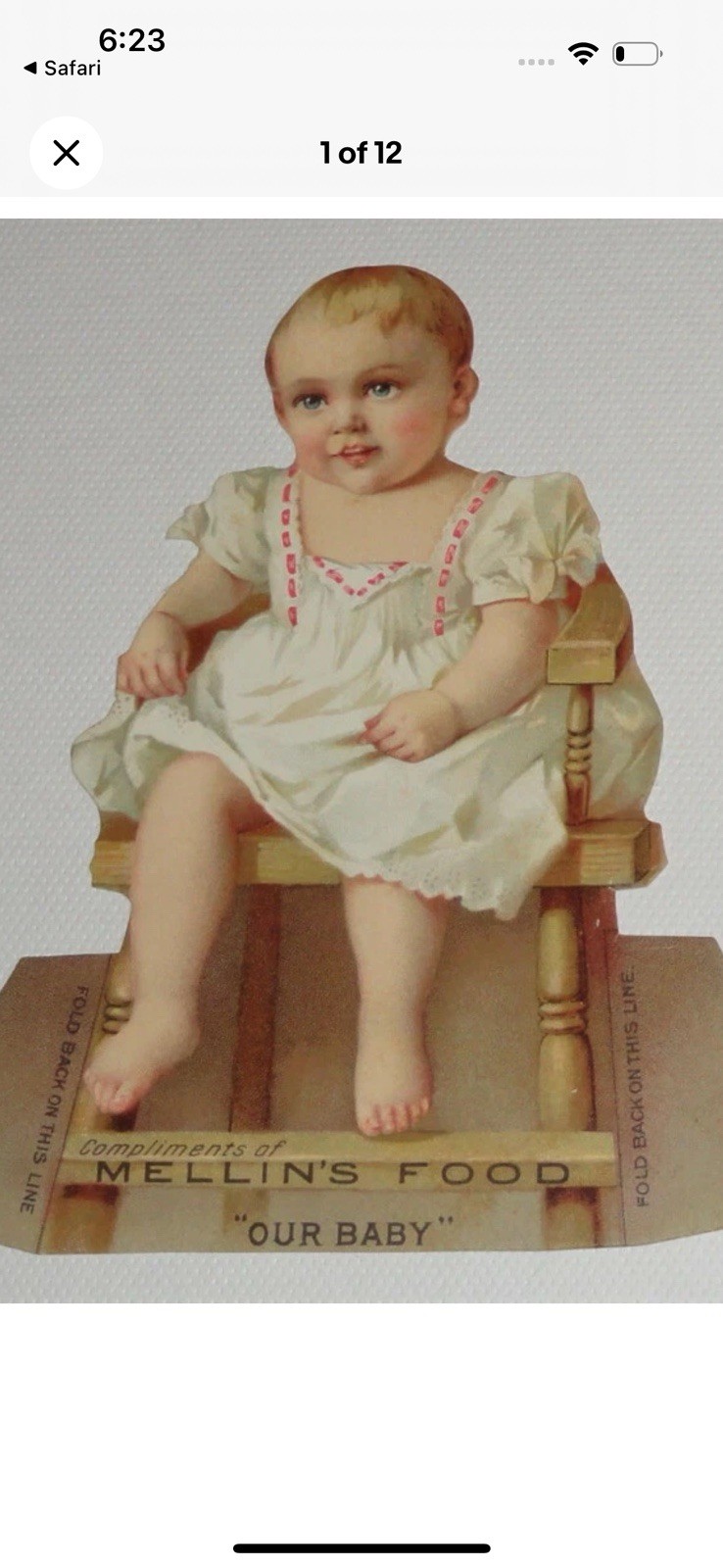 Victorian General Store Sign Mellin’s Baby Food Co Advertising Oil Painting Shop
