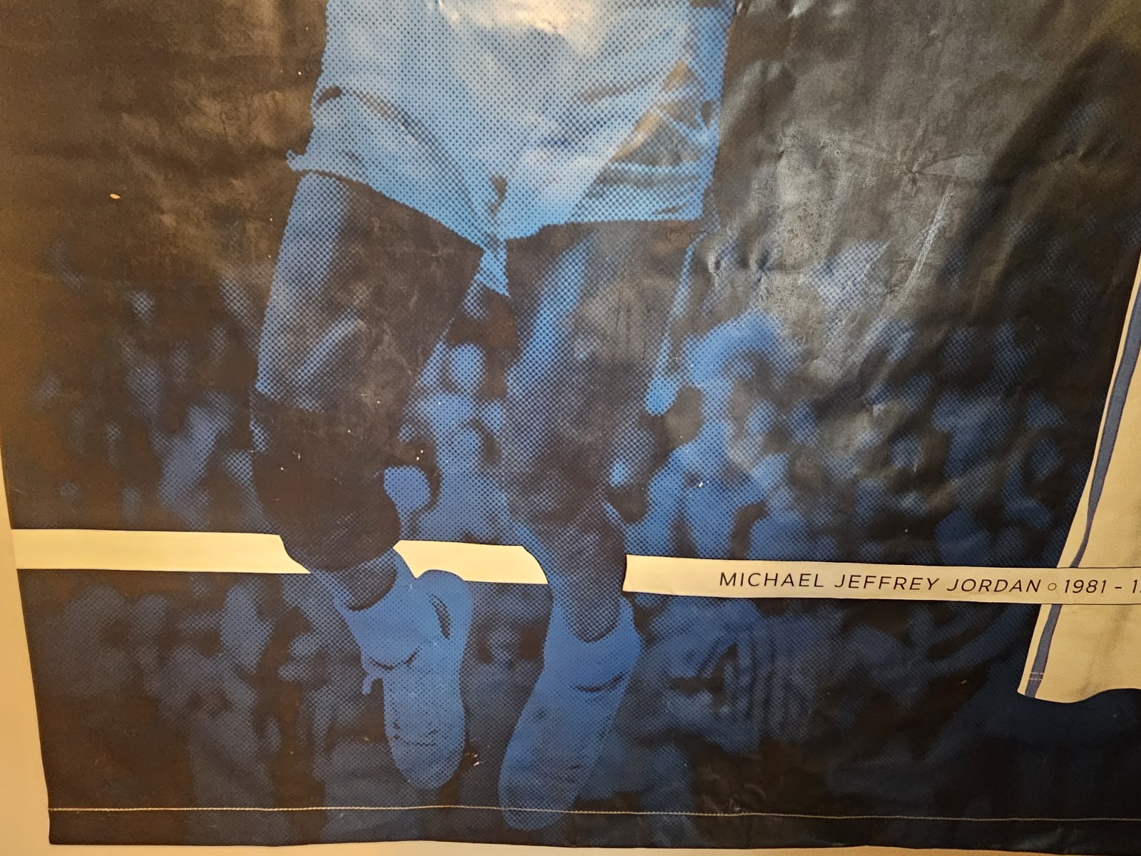 Michael Jordan Greats And Glory UNC Champs Sneakers Advertising Vinyl Banner