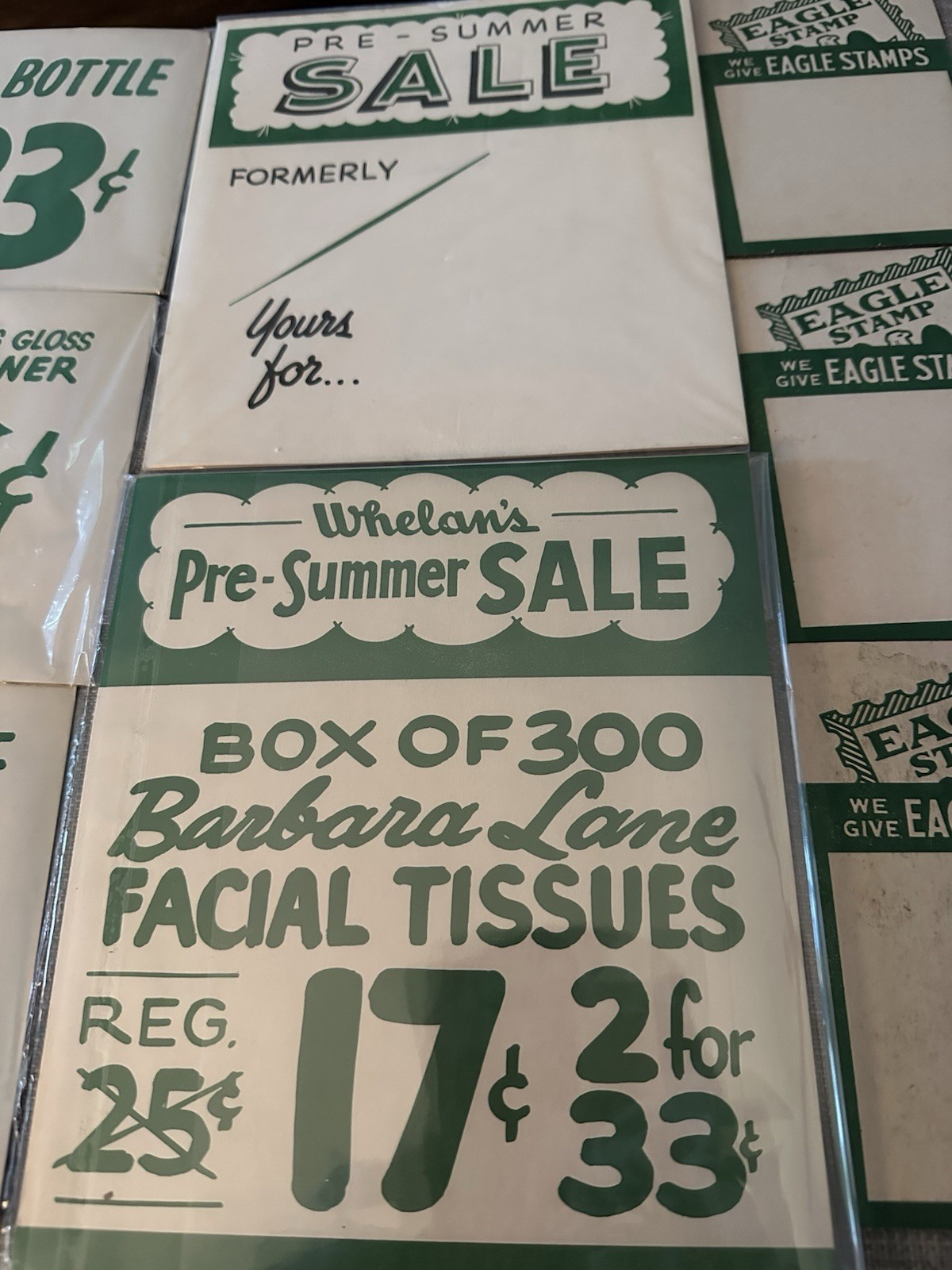 Vintage Cardboard Grocery Signs 8