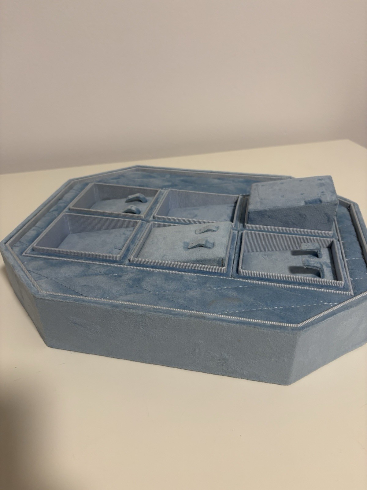 Swarovski Jewelry Tray Blue Store Display Authentic Ring Earings Complete