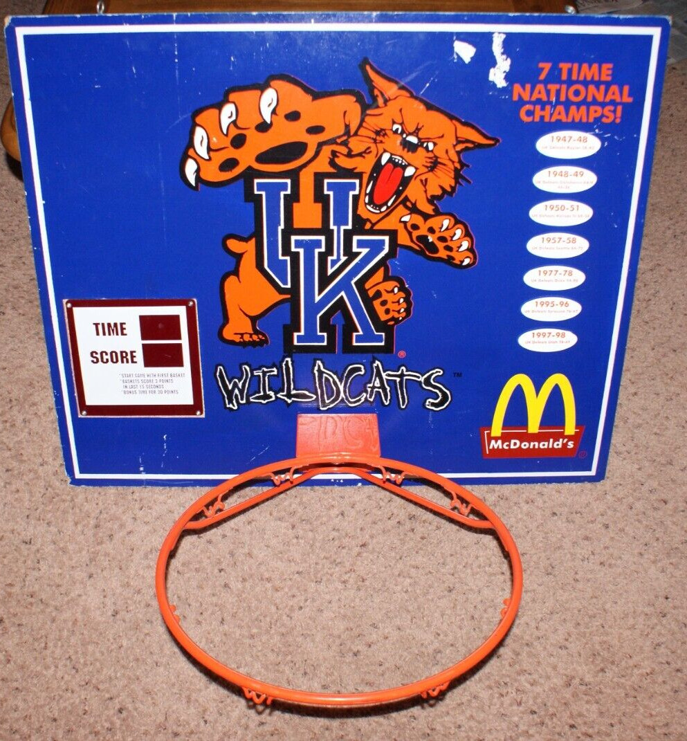 Mcdonalds Promotional Store Display University Kentucky Wildcats Basketball NCAA