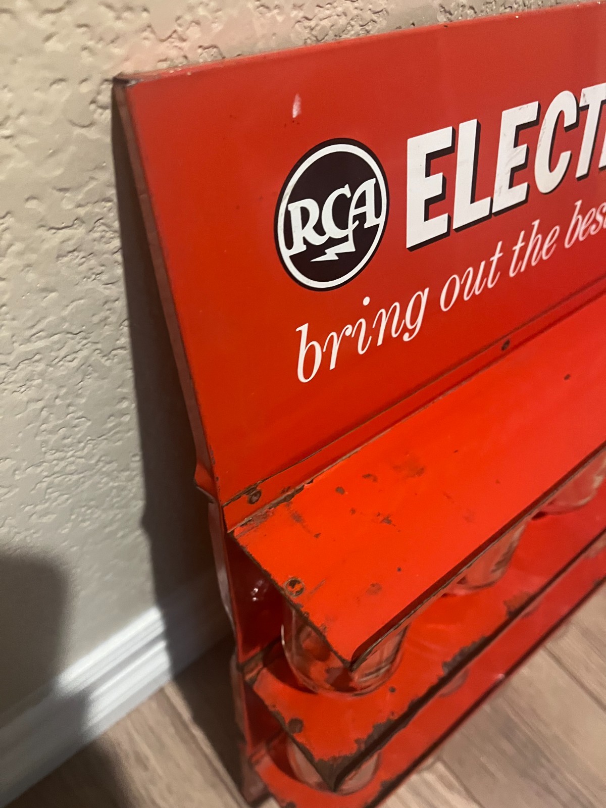 Vintage RCA Electron Tubes Metal Glass Jar Advertising Display – Local Pickup