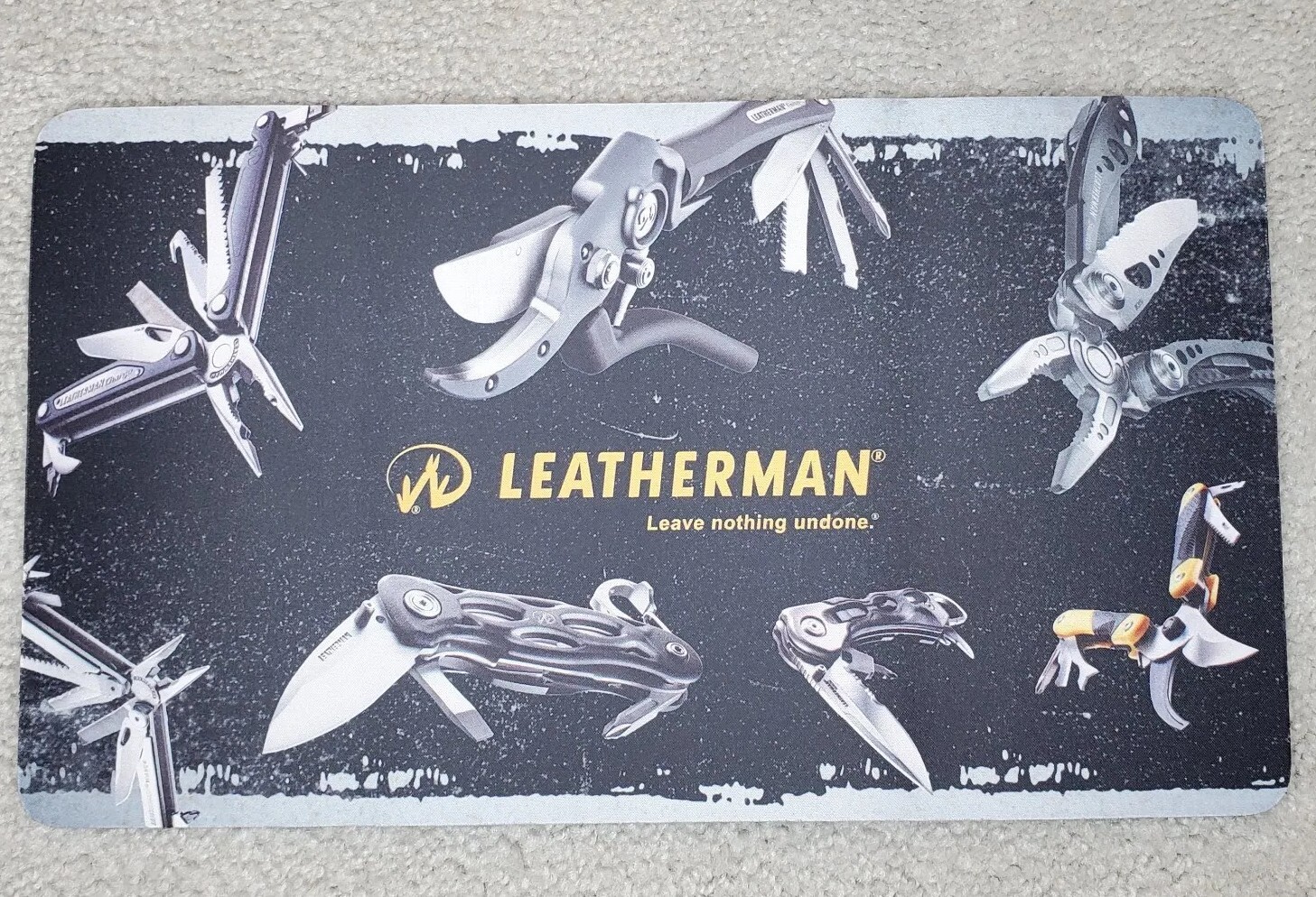 RARE Leatherman Counter Mat Advertisment 15.5″ X 9 Counter Display, Work Mat New