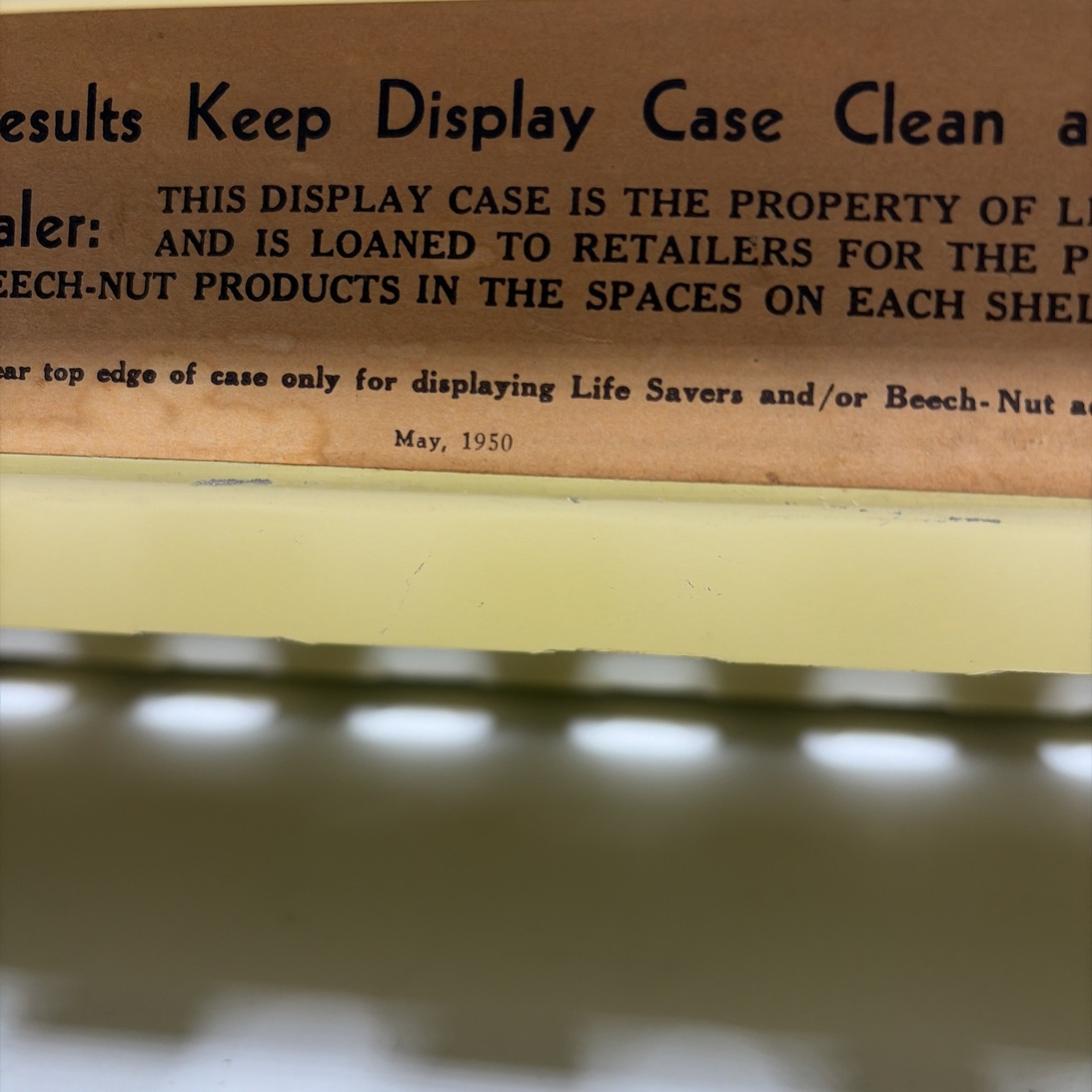 Vintage Life Savers Candy Sign Store Display Rack 1930’s Country Store Flavors