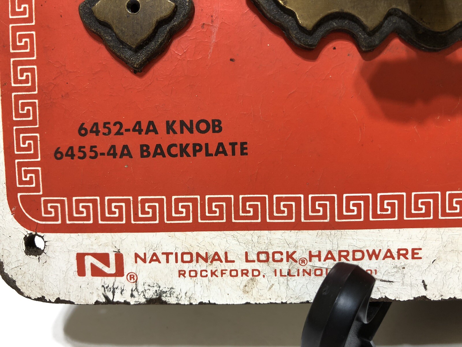 Vintage National Lock & Hardware ALLEGRO Store DISPLAY Drawer Pull Knob – Brass