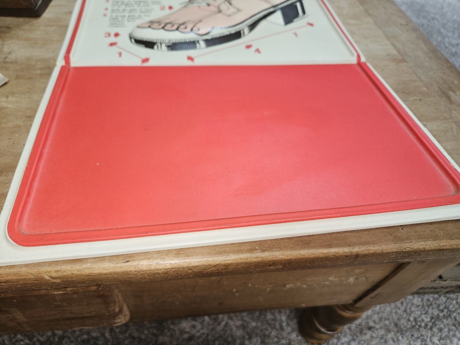 Vintage RED GOOSE SHOES Embossed Store Display Sign 14” X 8 1/4”