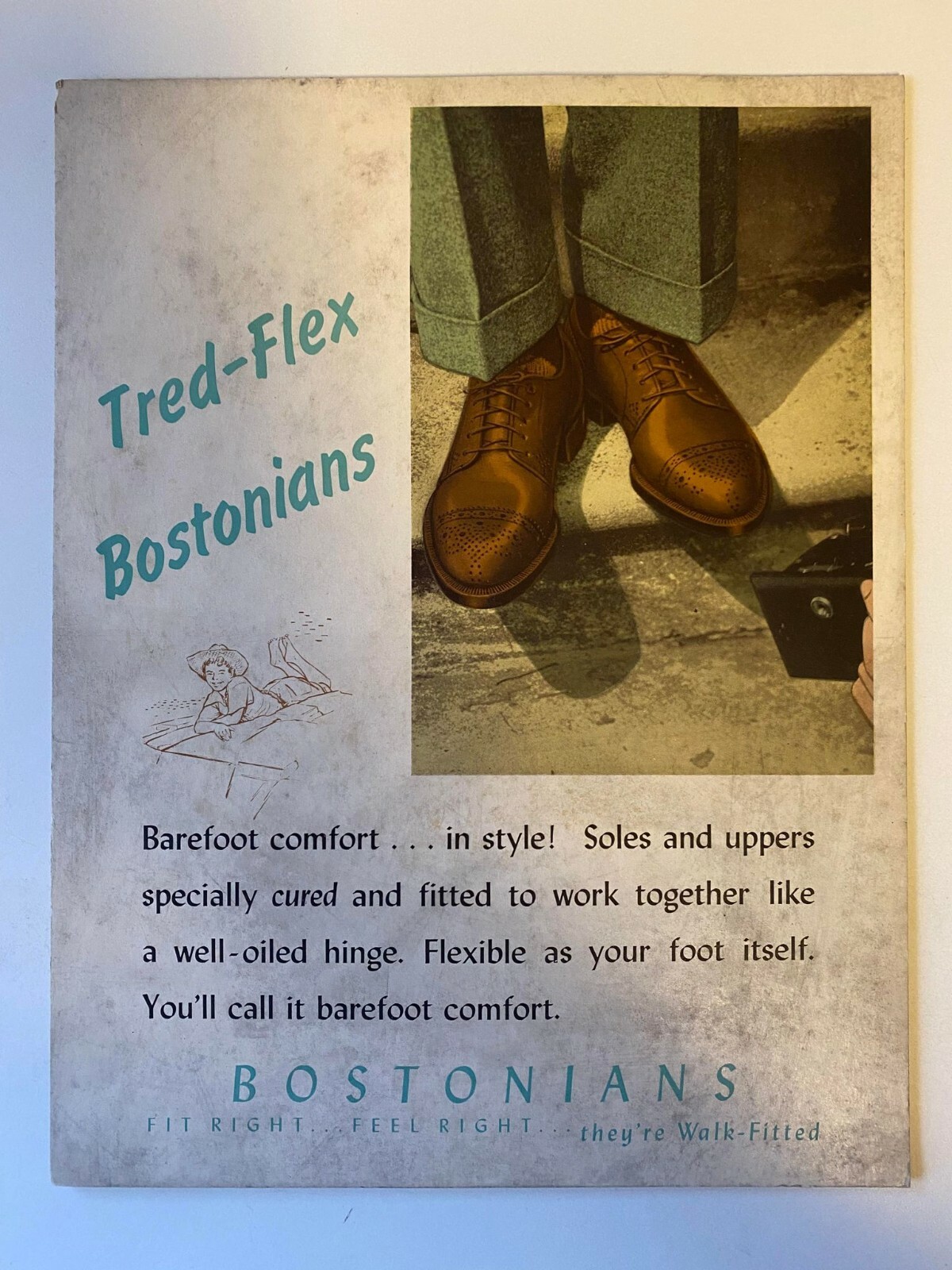 Your Choice – Vintage 1950s Bostonians Shoes Retail Advertising Counter Displays