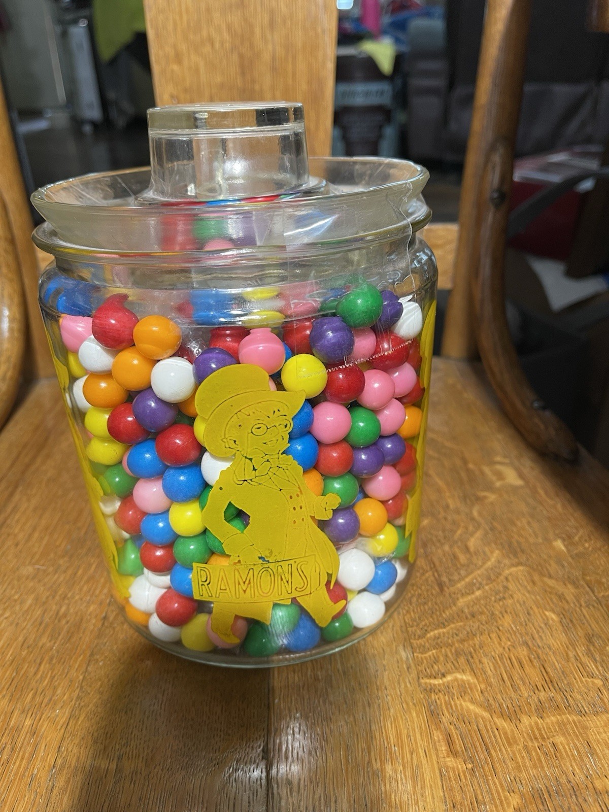 VTG Ramon’s The Little Doctor Laxative Pills Counter Store Display Jar W/Lid