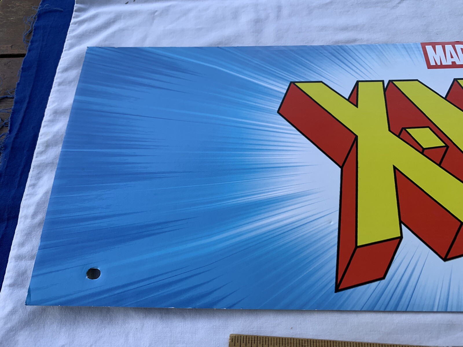 Spirit Halloween Cardboard End Cap Store Display Sign Marvel X-Men Comic theme