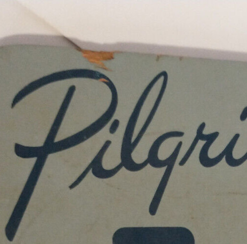 HENRY COBB SHAW SIGN PILGRIM COLOR SLIDE PHOTO STORE DISPLAY WOODEN DENT