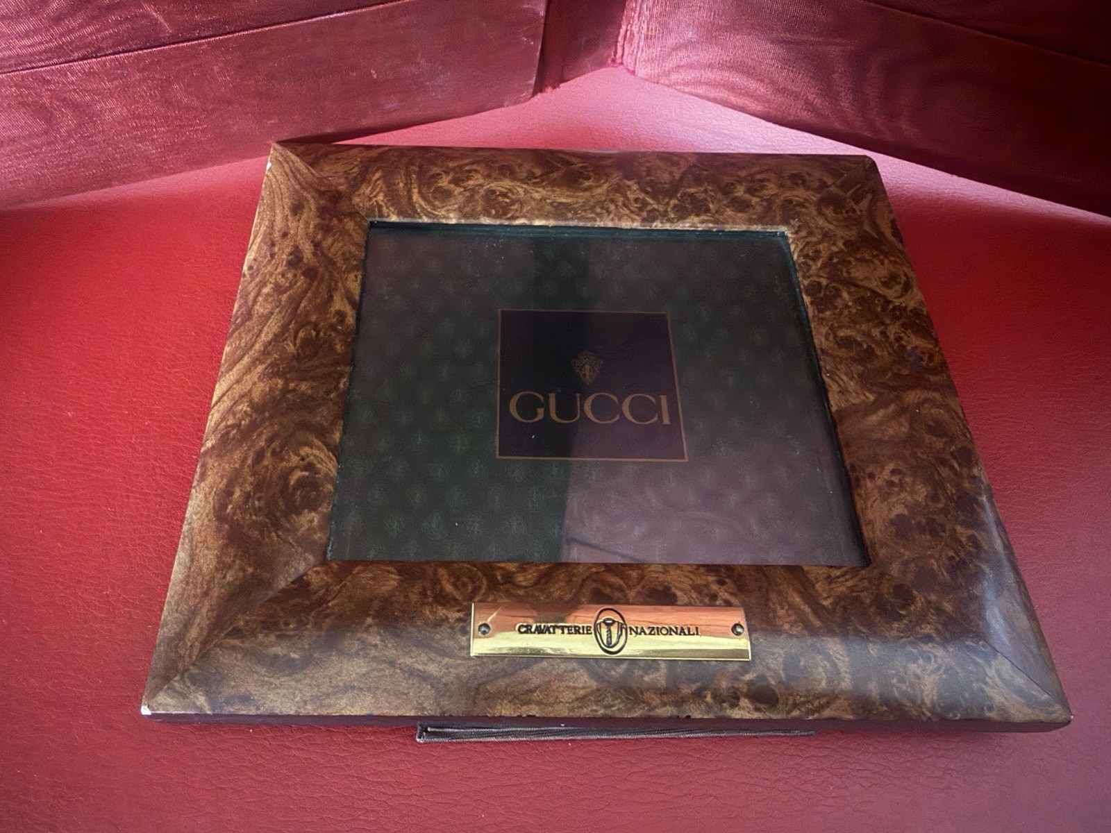 GUCCI Display Shop Showcase Boutique Display TIES Wood Vintage