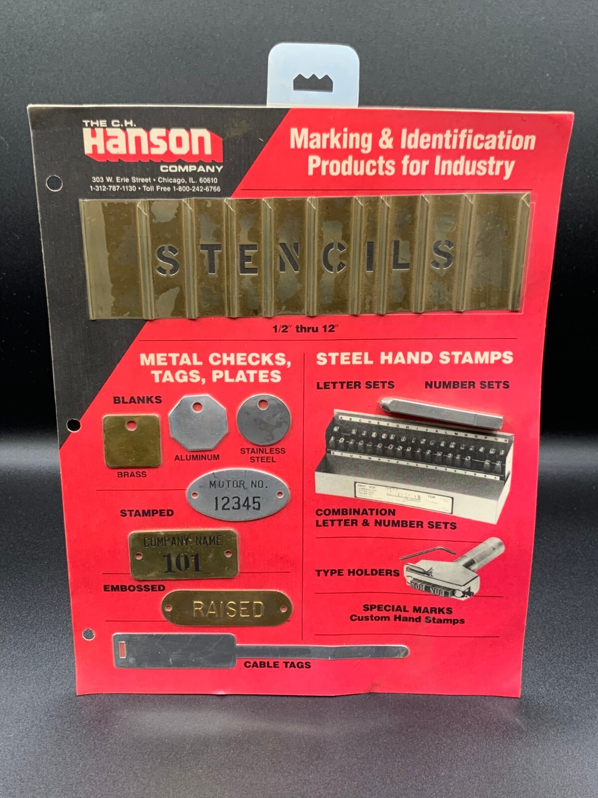 Vintage Advertising Hanson STENCIL display collectible