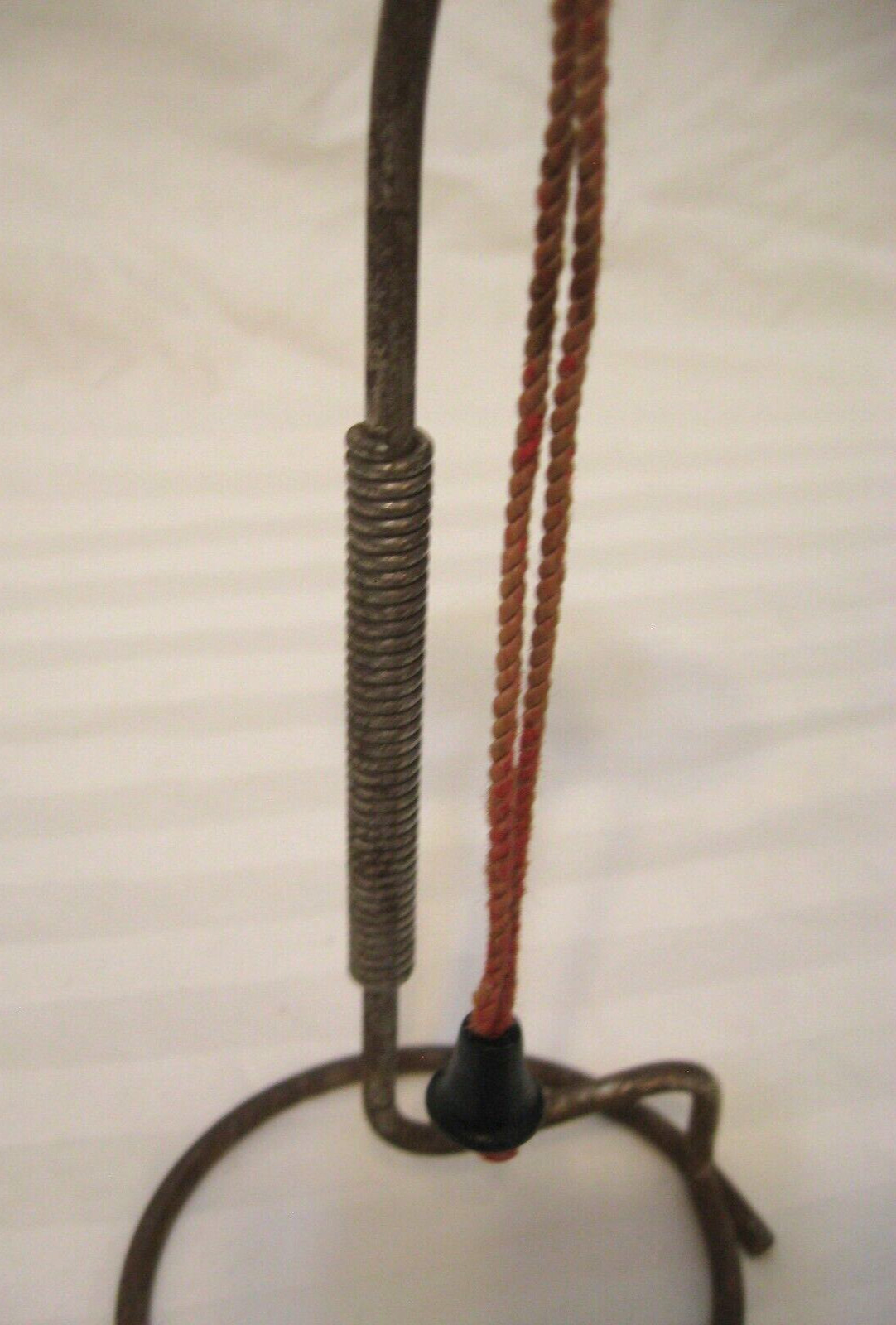 Hat Wig Stand Holder Antique Vintage Millinery Store Display with Clamp Wood Top