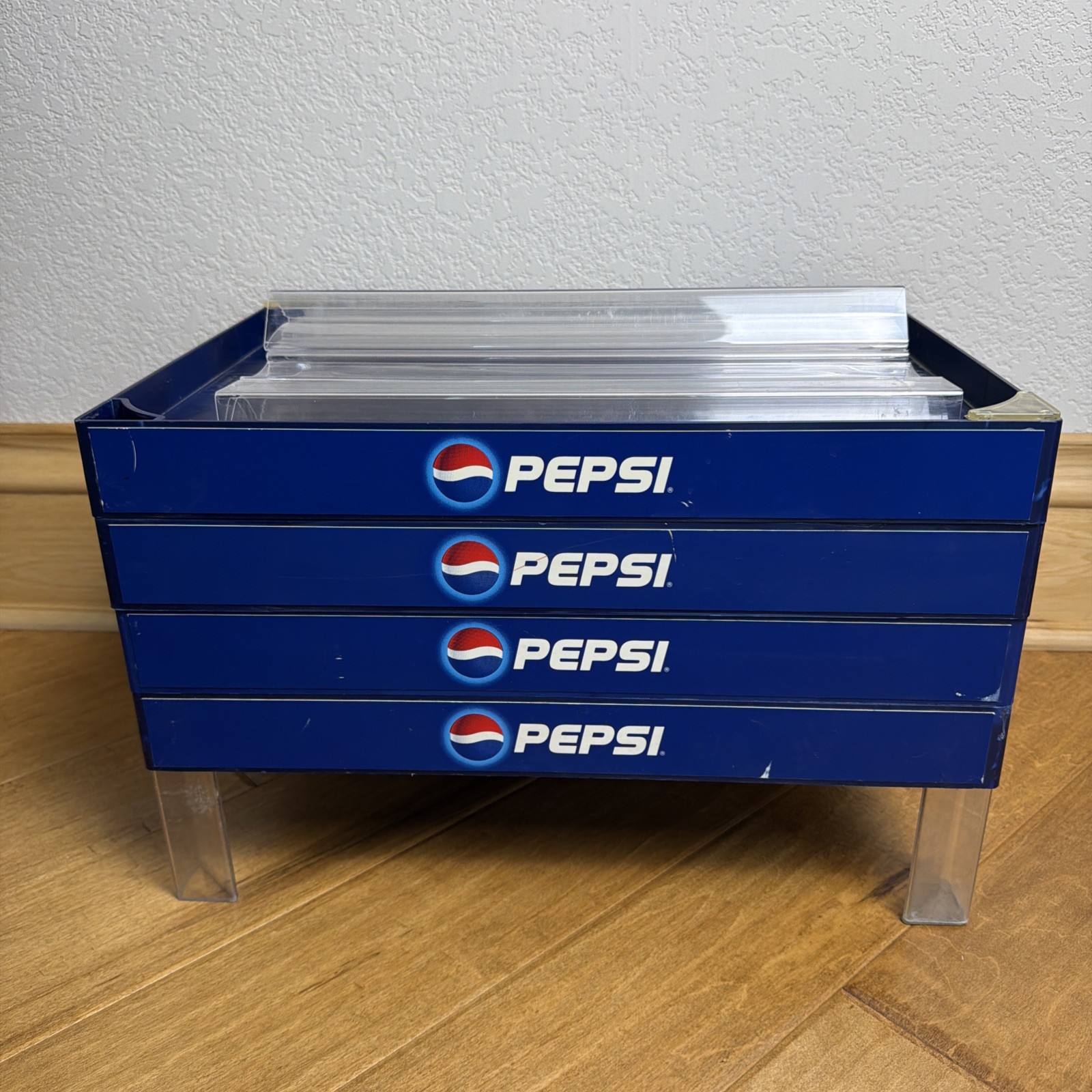Vintage Pepsi Showoff 3×4 Store Display Rack Paul Flum 4 Tier Counter Display