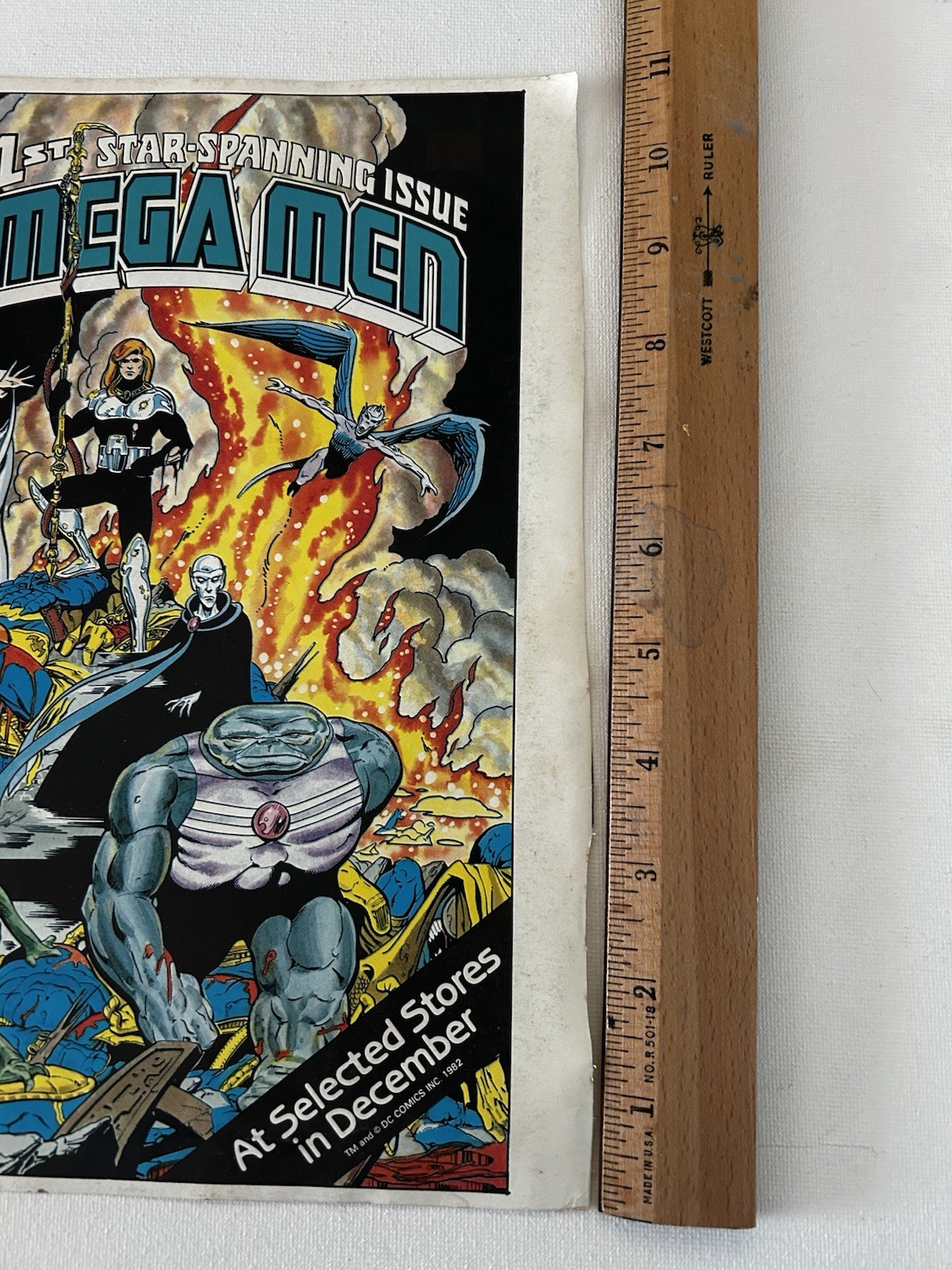 Omega Men Promotional Two Sided Insert Page (1982) Hugo On Reverse