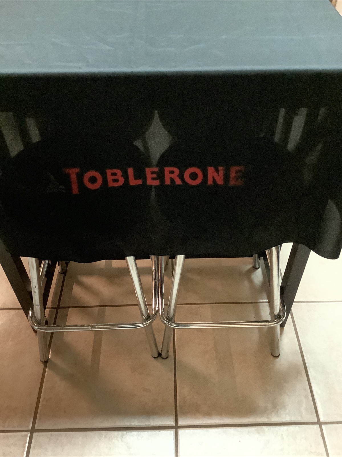 Toblerone Table Cloth Display Promo