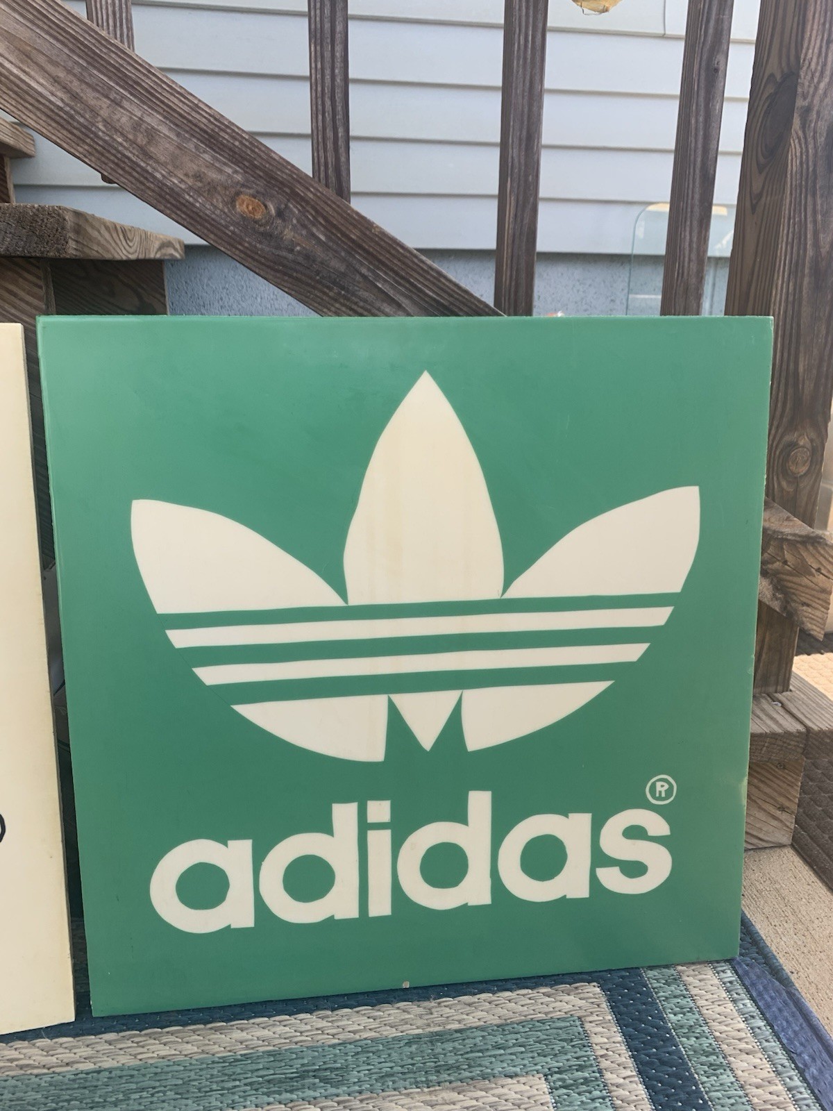 Vintage Foot Locker Adidas Wall Hanging/Display Signs 24×24