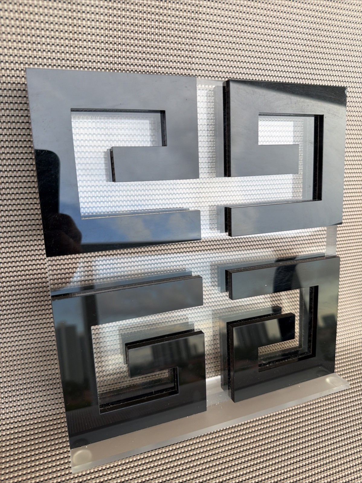 Givenchy Jumbo Large Acrylic Countertop Platform Display 4G Shelf Store Logo