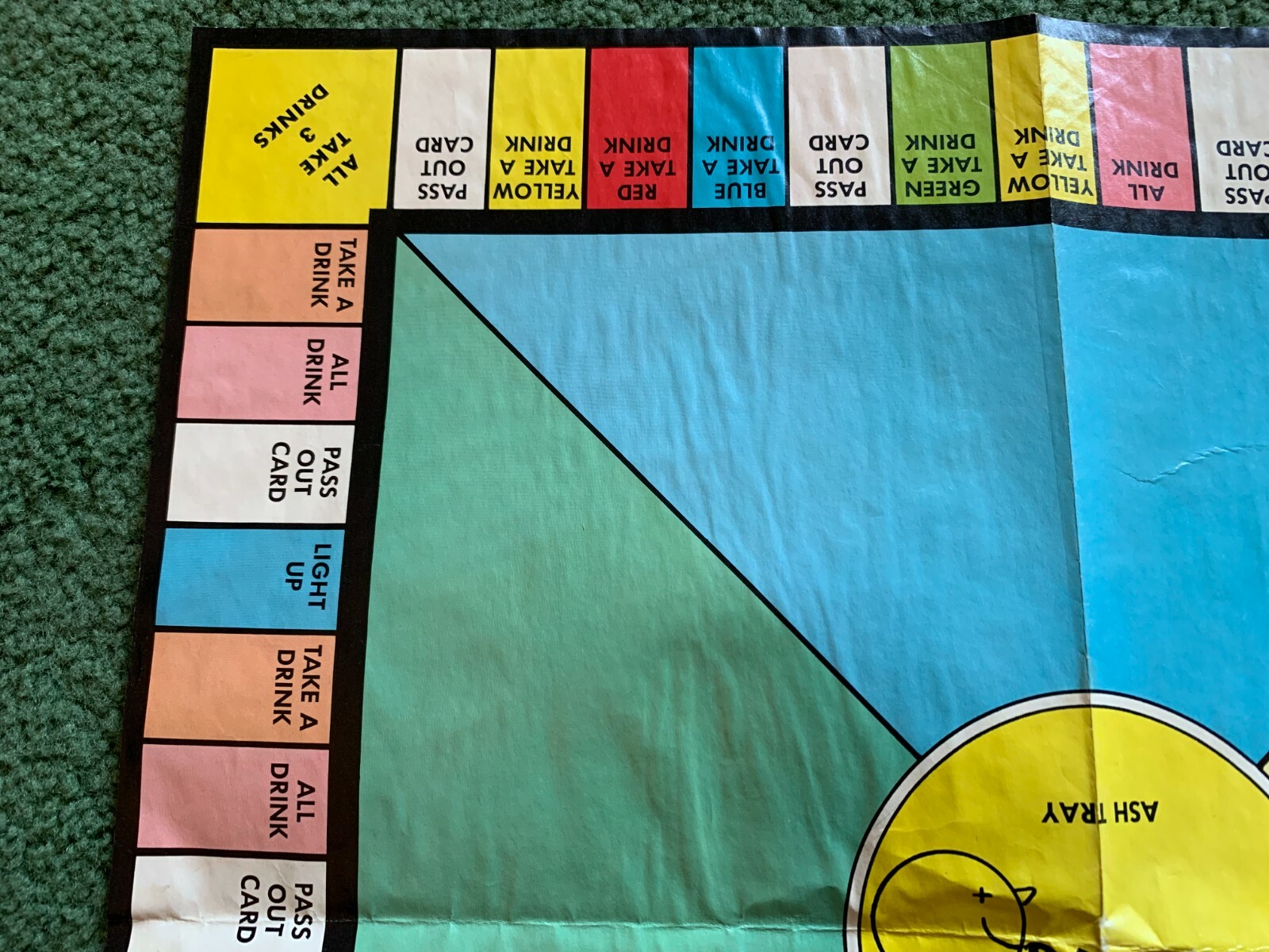 RARE VINTAGE 1962 PASS-OUT ASH TRAY GAME FRANK BRESEE TOY STORE DISPLAY POSTER