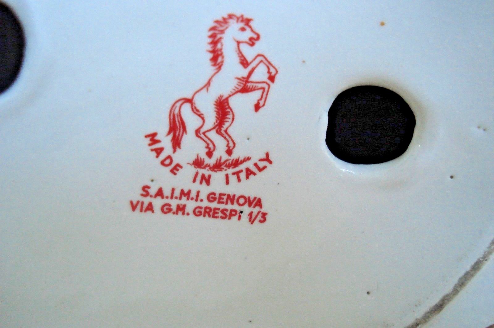 LLOYD TRIESTINO TYRRRHENIA ADRIATIC ITALY NAVIGATION CERAMIC ASHTRAY VINTAGE