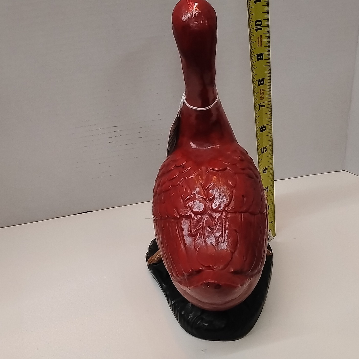 Red Goose Shoes 1960s Store Display Advertising Goose Figure Red/Black/Tan