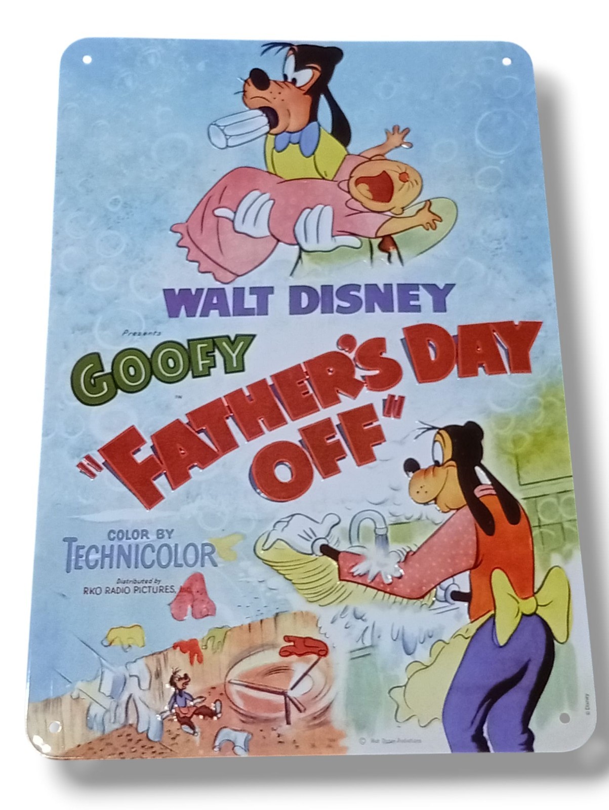 Tin Plaque – Walt Disney – “Goofy – Father’s Day Off”