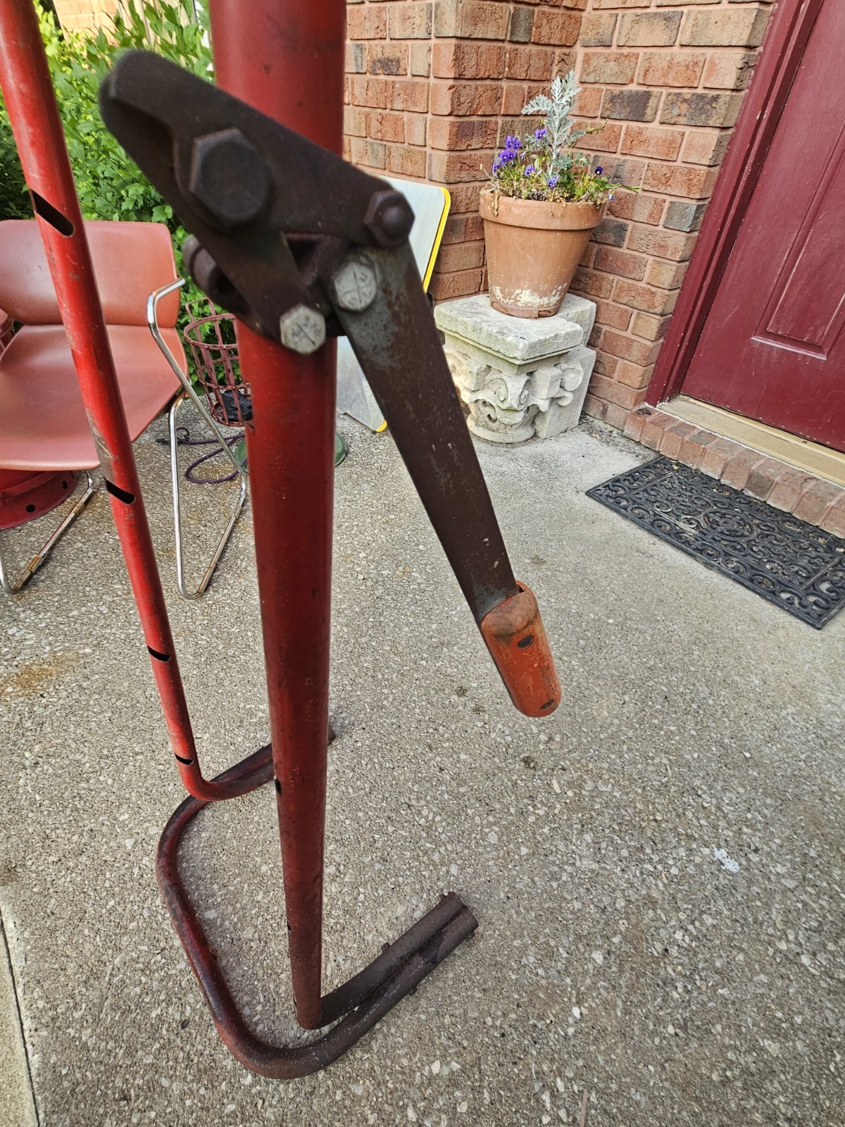 VINTAGE HODELL CHAIN DISPLAY RACK NATIONAL SCREW & MFG CO. CLEVELAND OH ADVERTIS