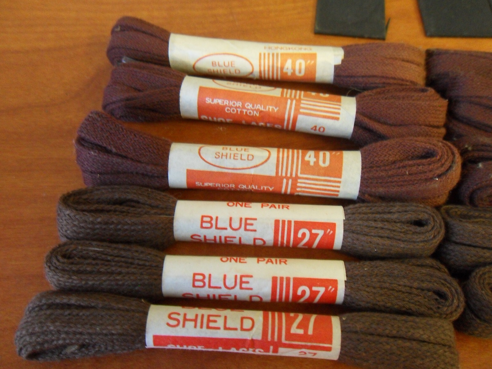VTG Antique Old Hickory Shoe Laces Store Display Cabinet 14 LACES + 11 OTHER
