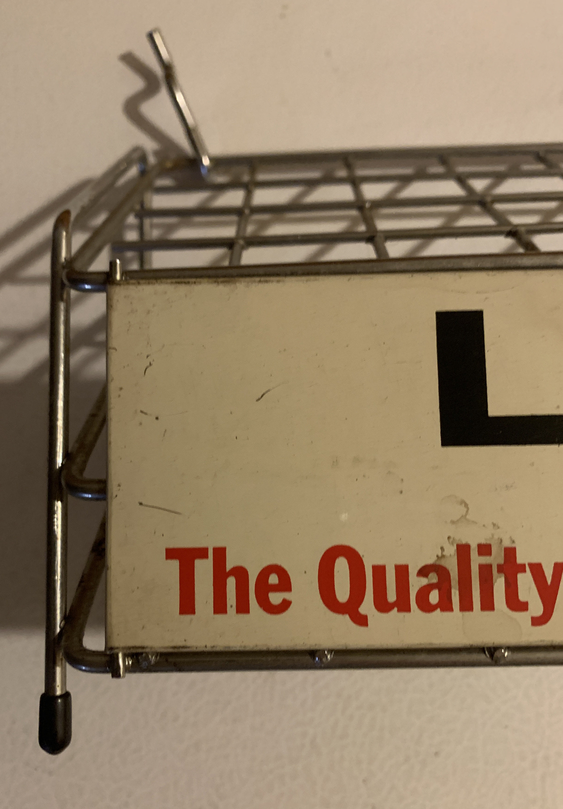 Lactona Vintage Metal Tooth Brush General Store Display Rack Dentist Office