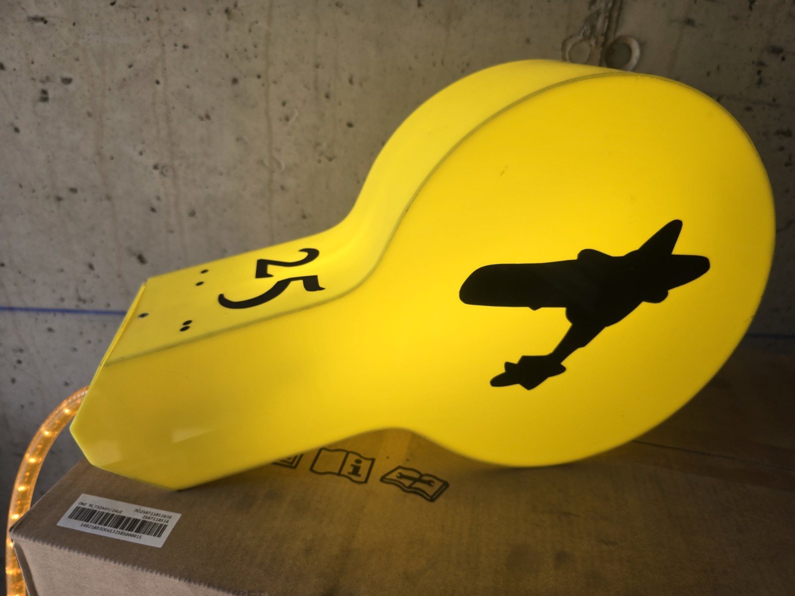Yellow Outdoor Bright Advertising Sign