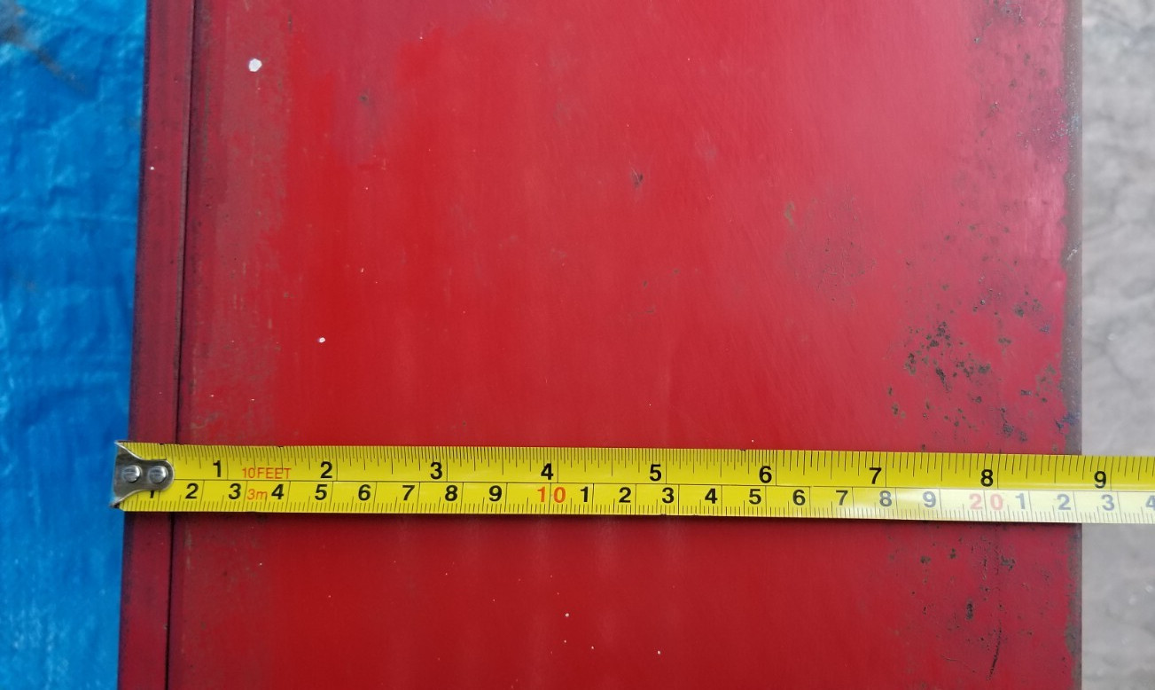 Vintage Red Lance Metal Display Case w 3 Shelves