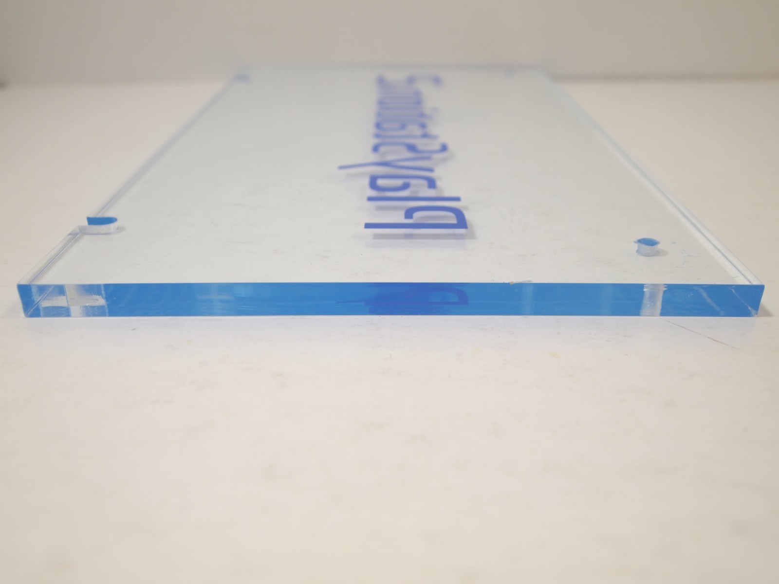 12″ x 7″ Official PlayStation 2 PS2 Clear Acrylic Store Display Sign Rare