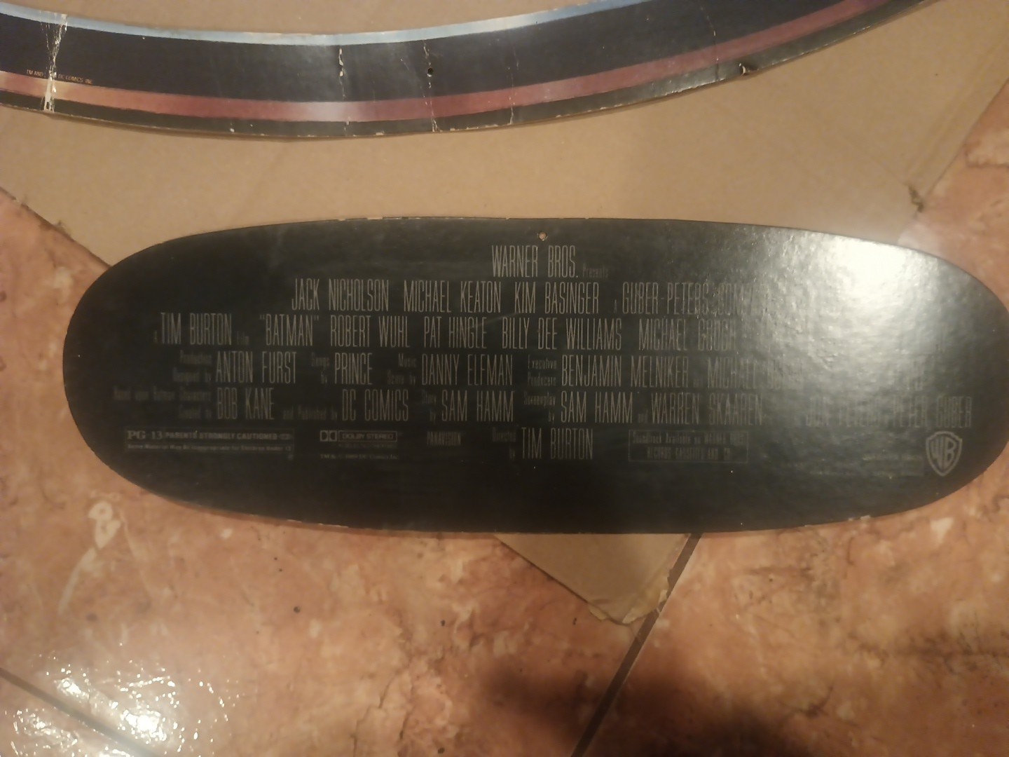 Batman 1989 Movie Promotional Logo Mobile Video Rental Store Display 17×27 Prop