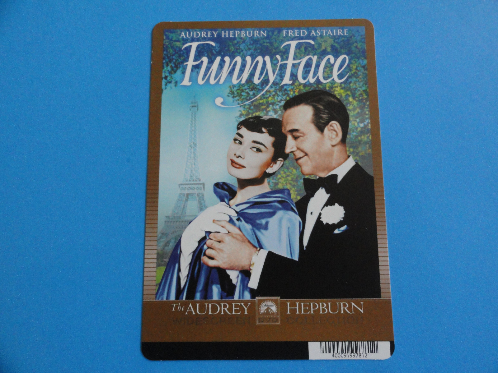 FUNNY FACE – AUDREY HEPBURN, FRED ASTAIRE – BLOCKBUSTER VIDEO BACKER CARD 5″X8″