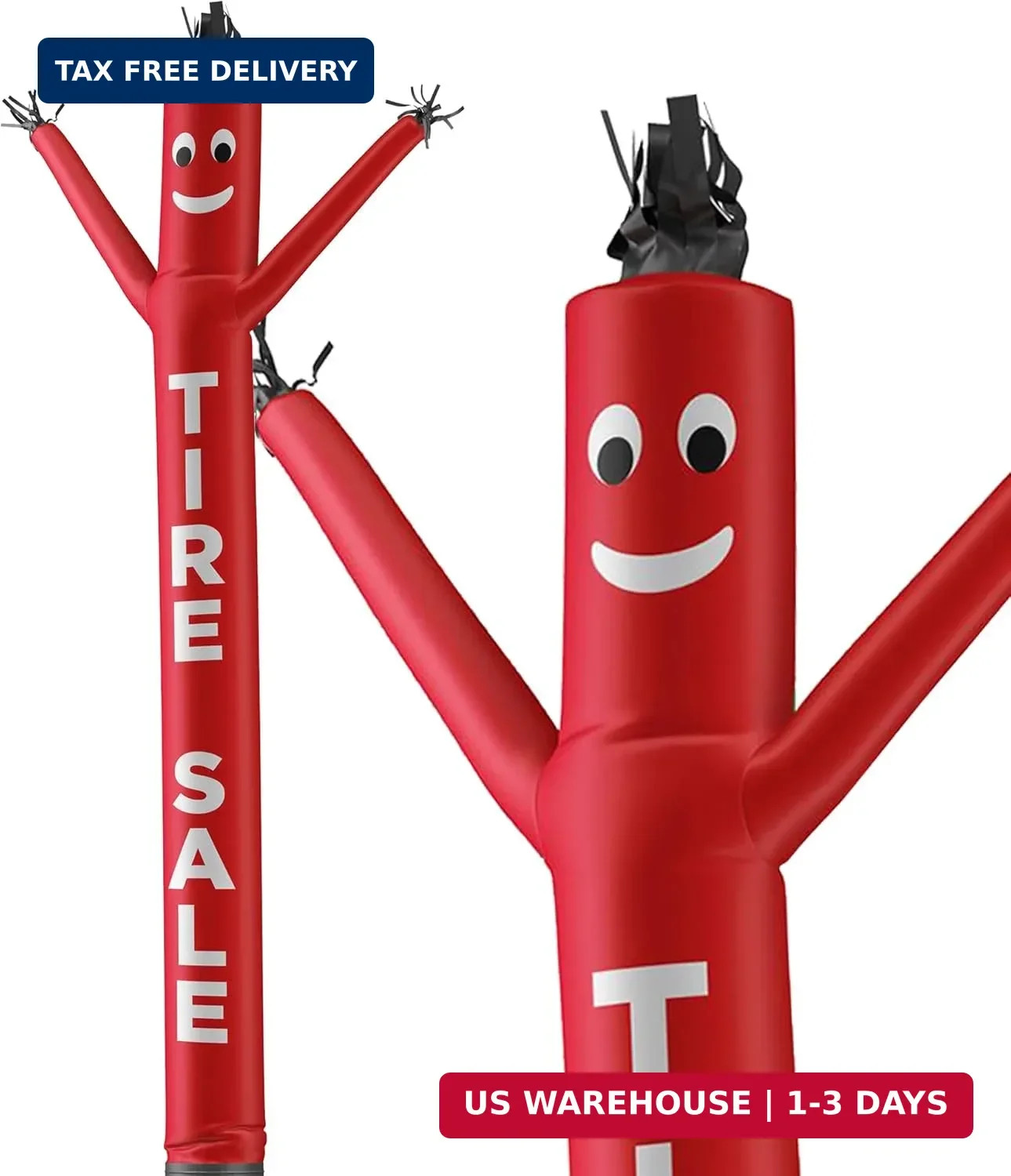 LookOurWay Air Dancers Inflatable Tube Man Attachment – 20 Feet Tall Wacky Wavin