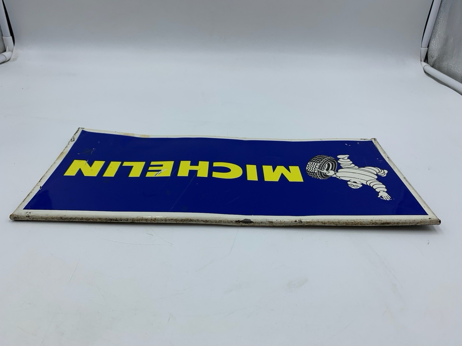 Michelin sign 60’s advertising plate tires 35×15.5×0.5 cm Chagnom