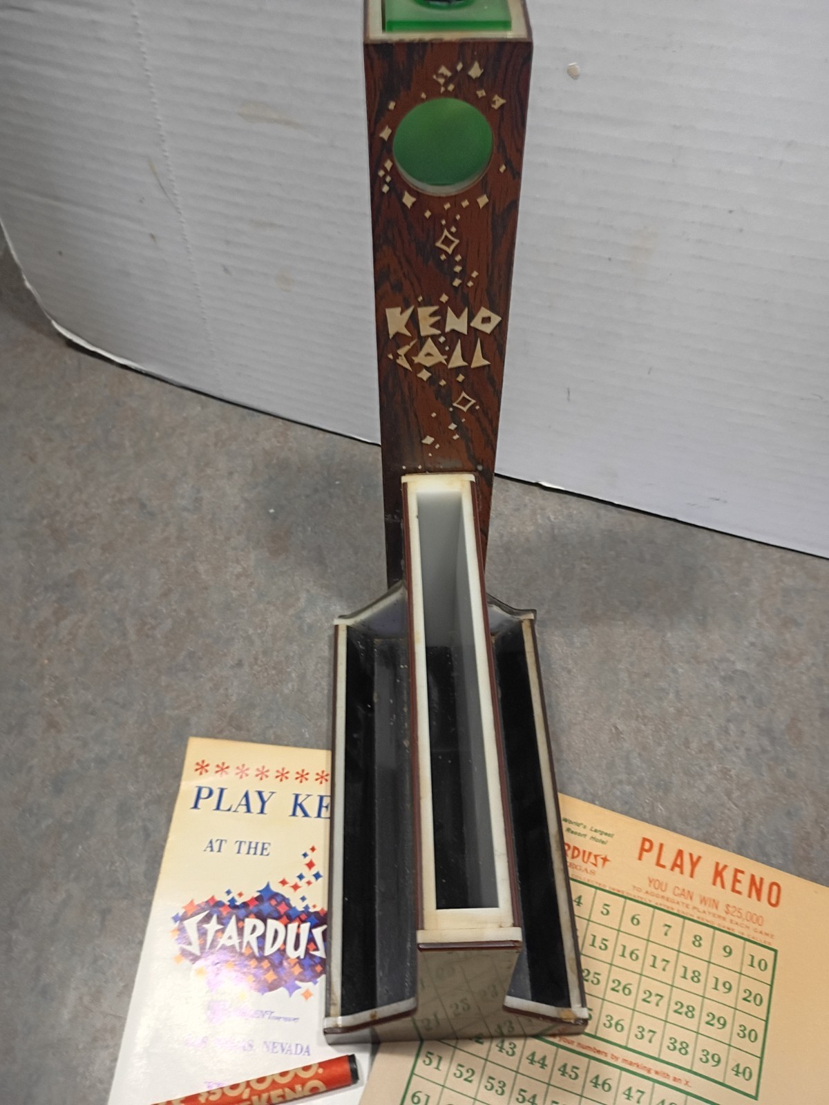 Advertising casino display Las Vegas Stardust gambling Keno