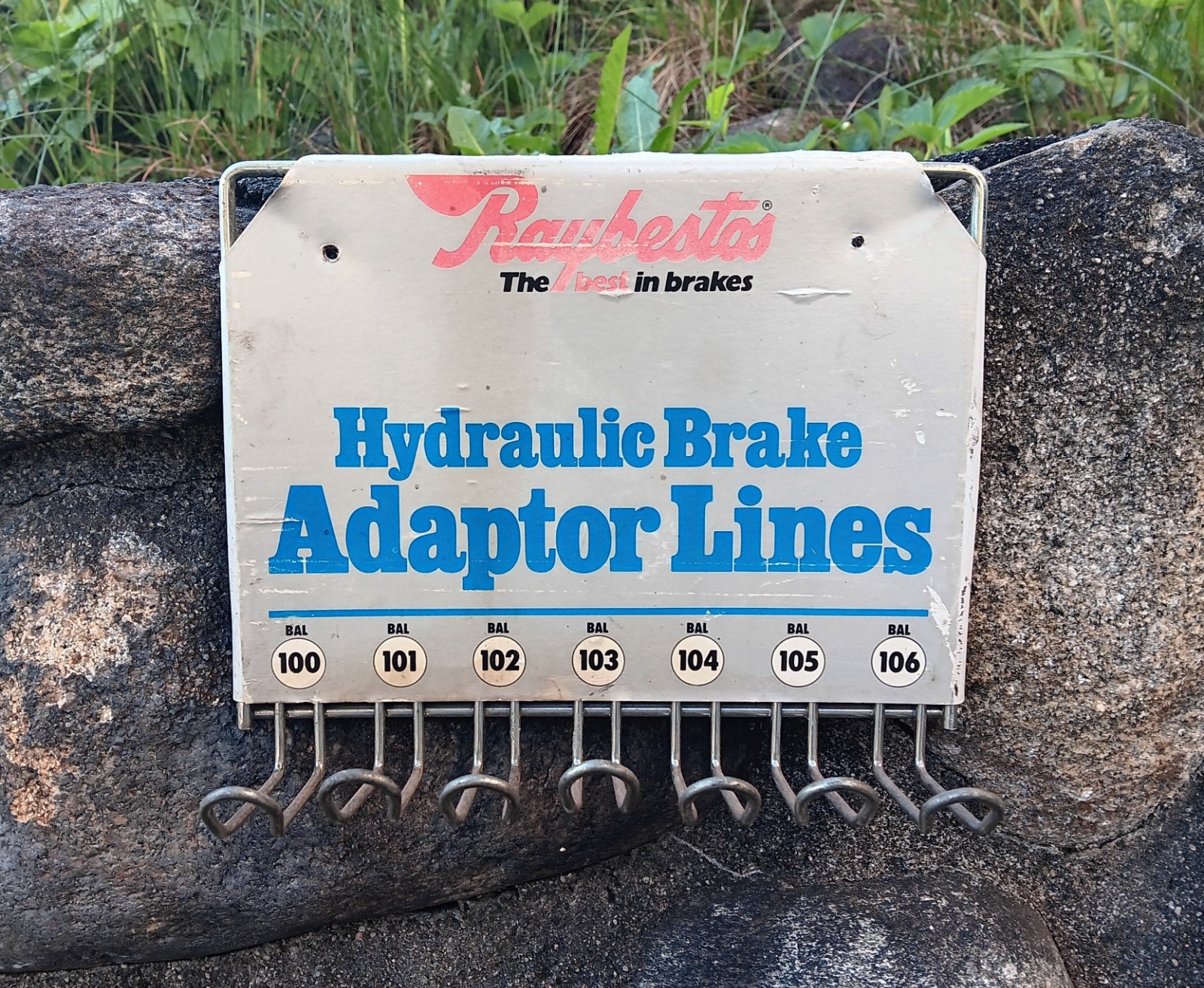 Vintage Raybestos Hydraulic Brake Adaptor Lines Store Display Rack