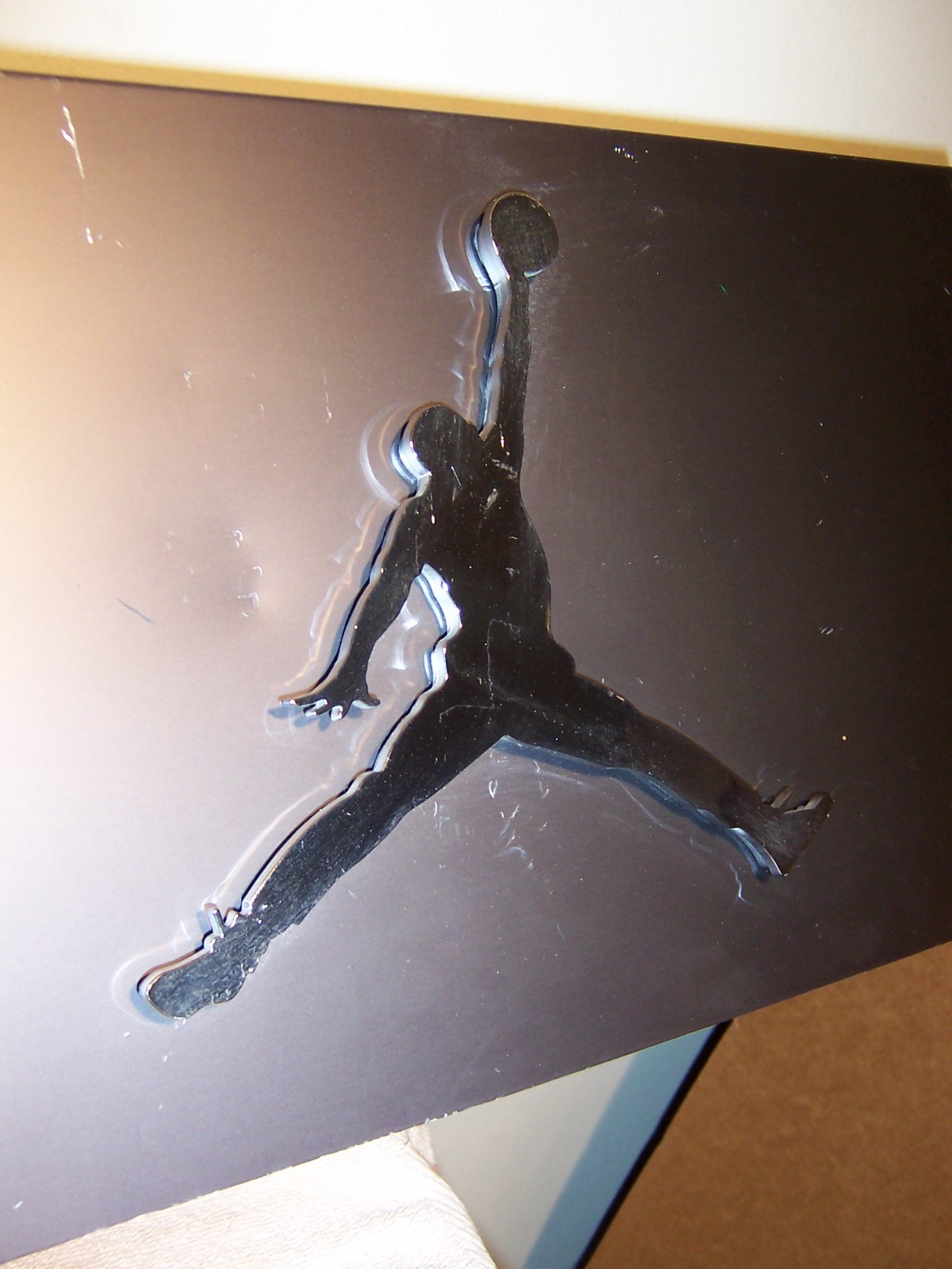 Vintage Nike Michael Jordan Footlocker Double Sided Shoe Store Display Sign